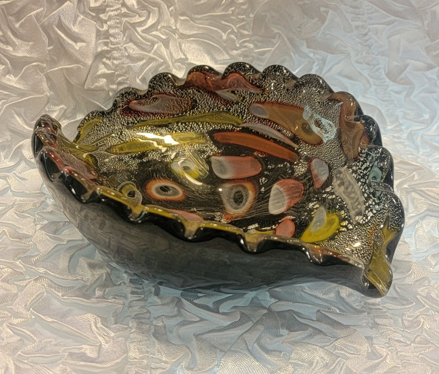 Vintage Murano Art Glass Tutti Frutti Bowl