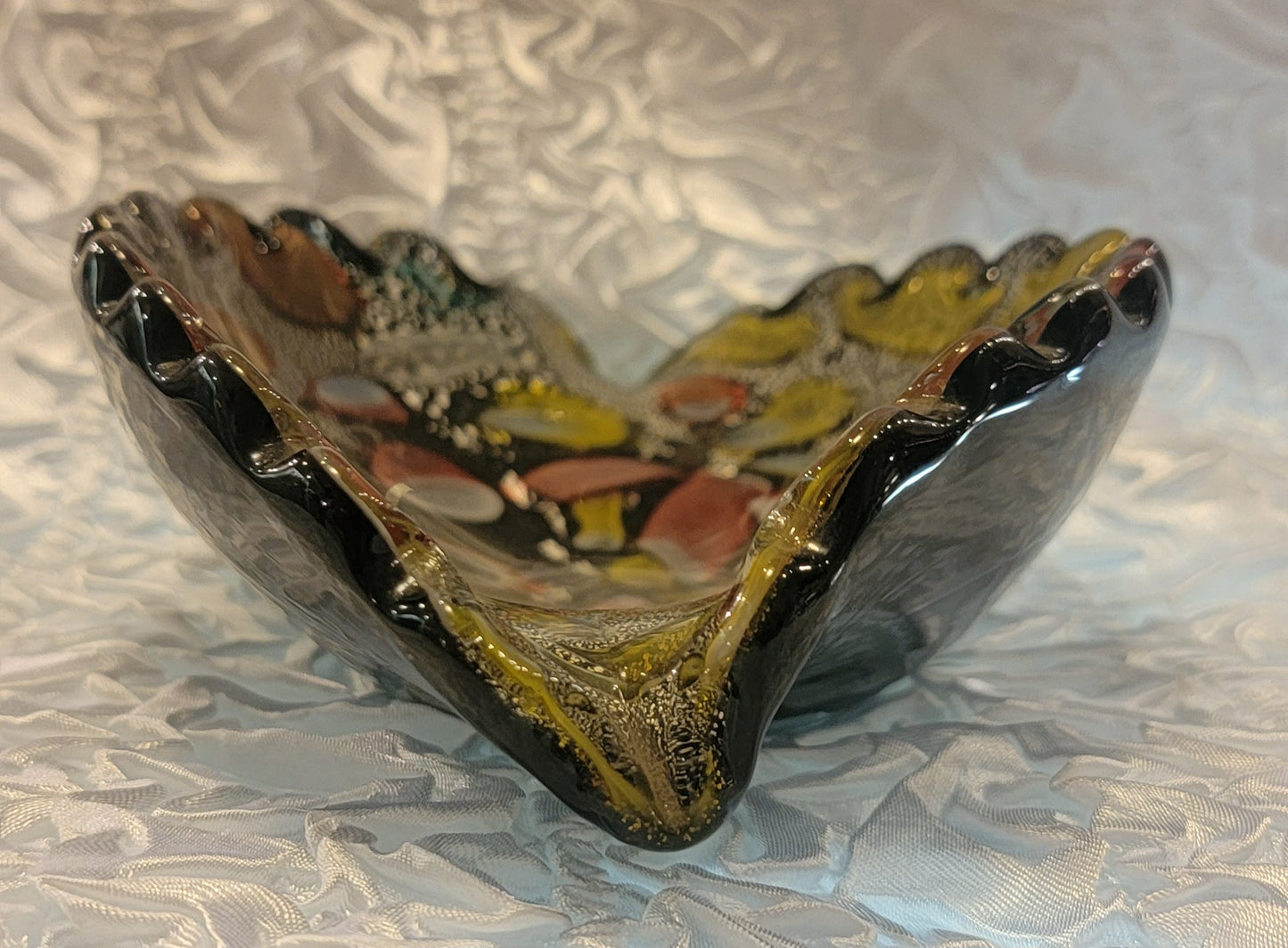 Vintage Murano Art Glass Tutti Frutti Bowl