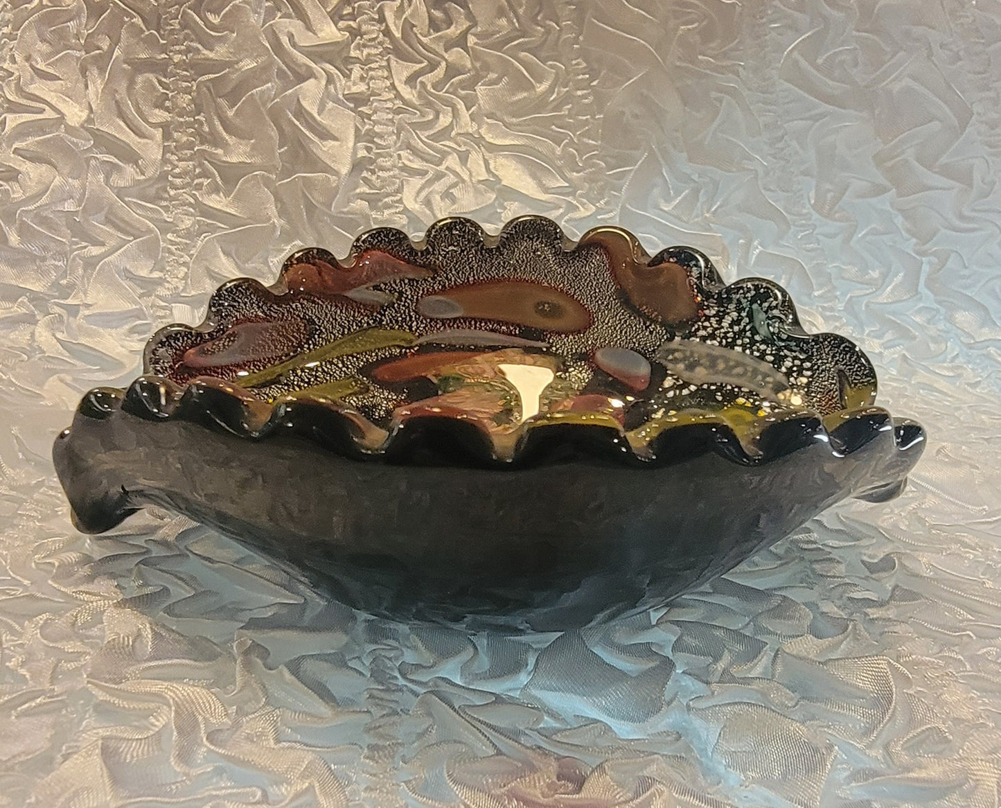 Vintage Murano Art Glass Tutti Frutti Bowl