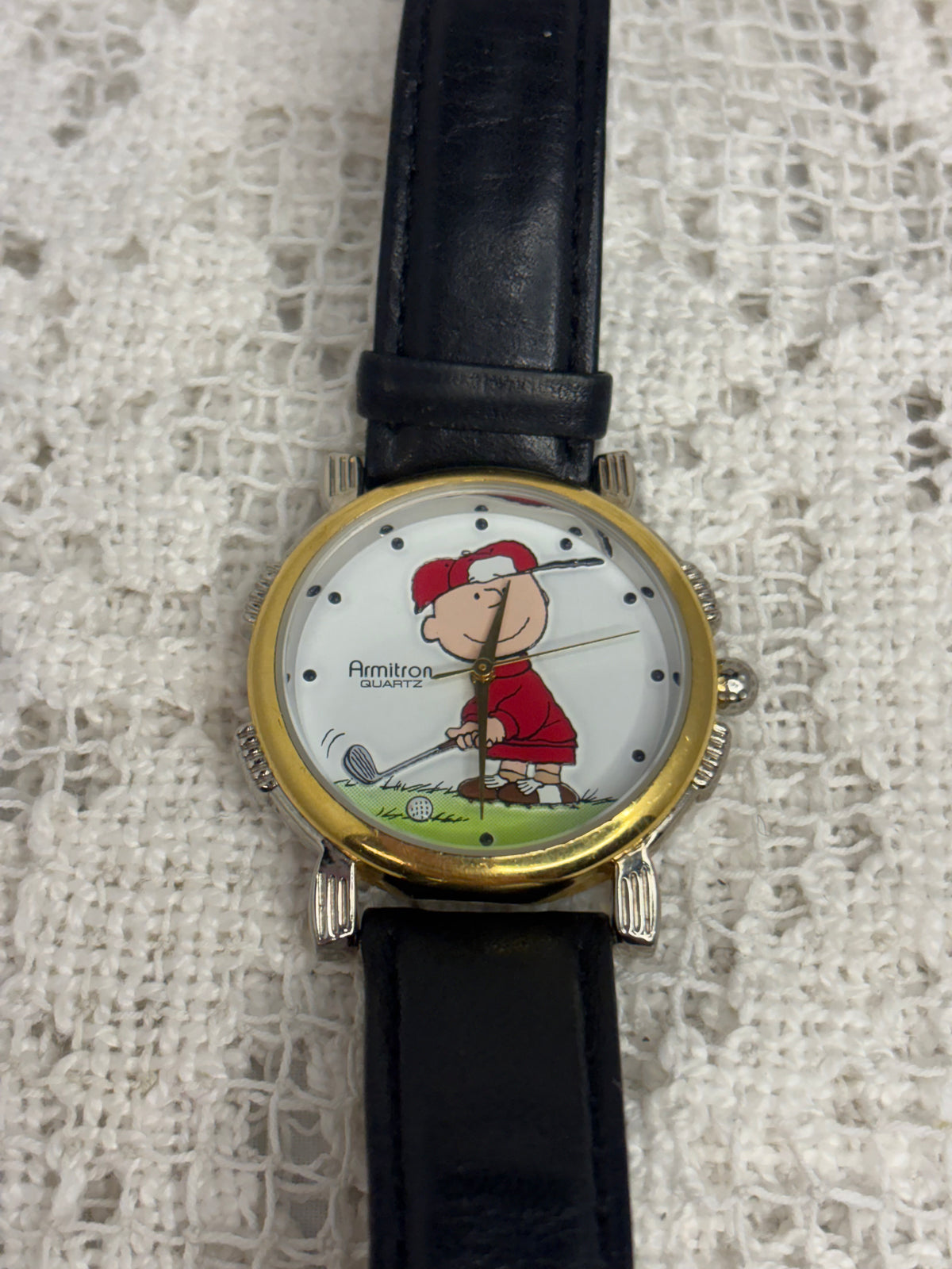 Armintron Quartz Charlie Brown Golfing Watch