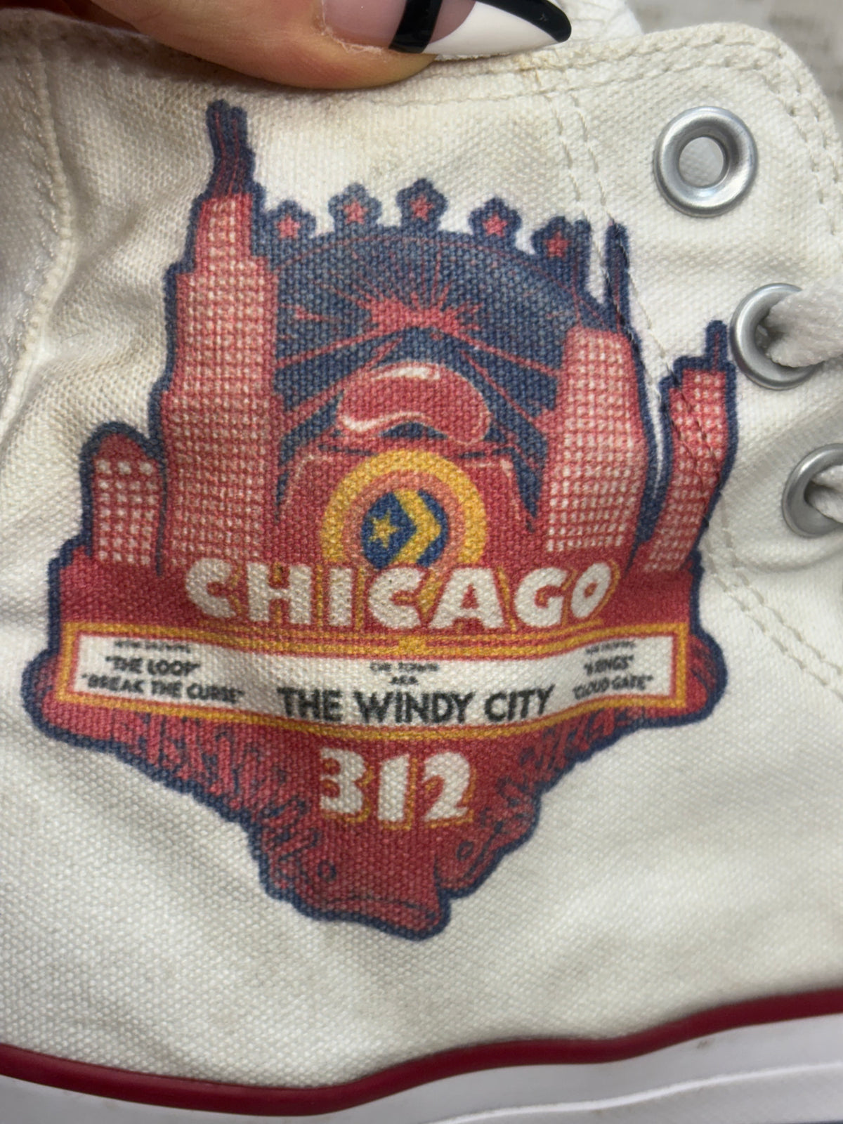 Vintage Converse Chuck Taylor Windy City Chicago shoes