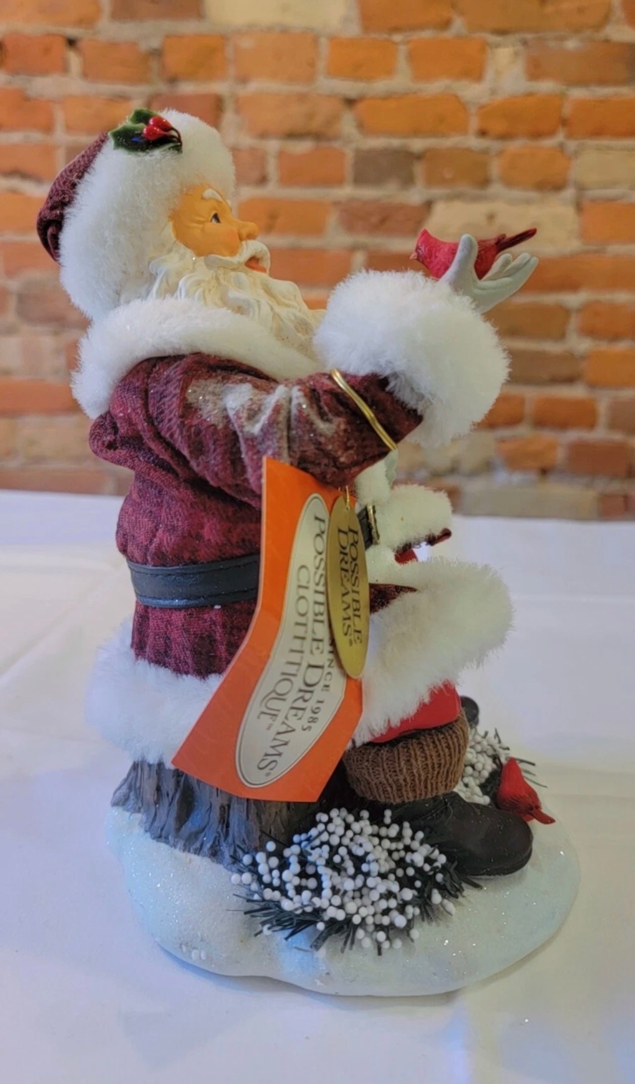 Department 56 Possible Dreams Clothtique Santa Christmas Tweets # 4021491BT