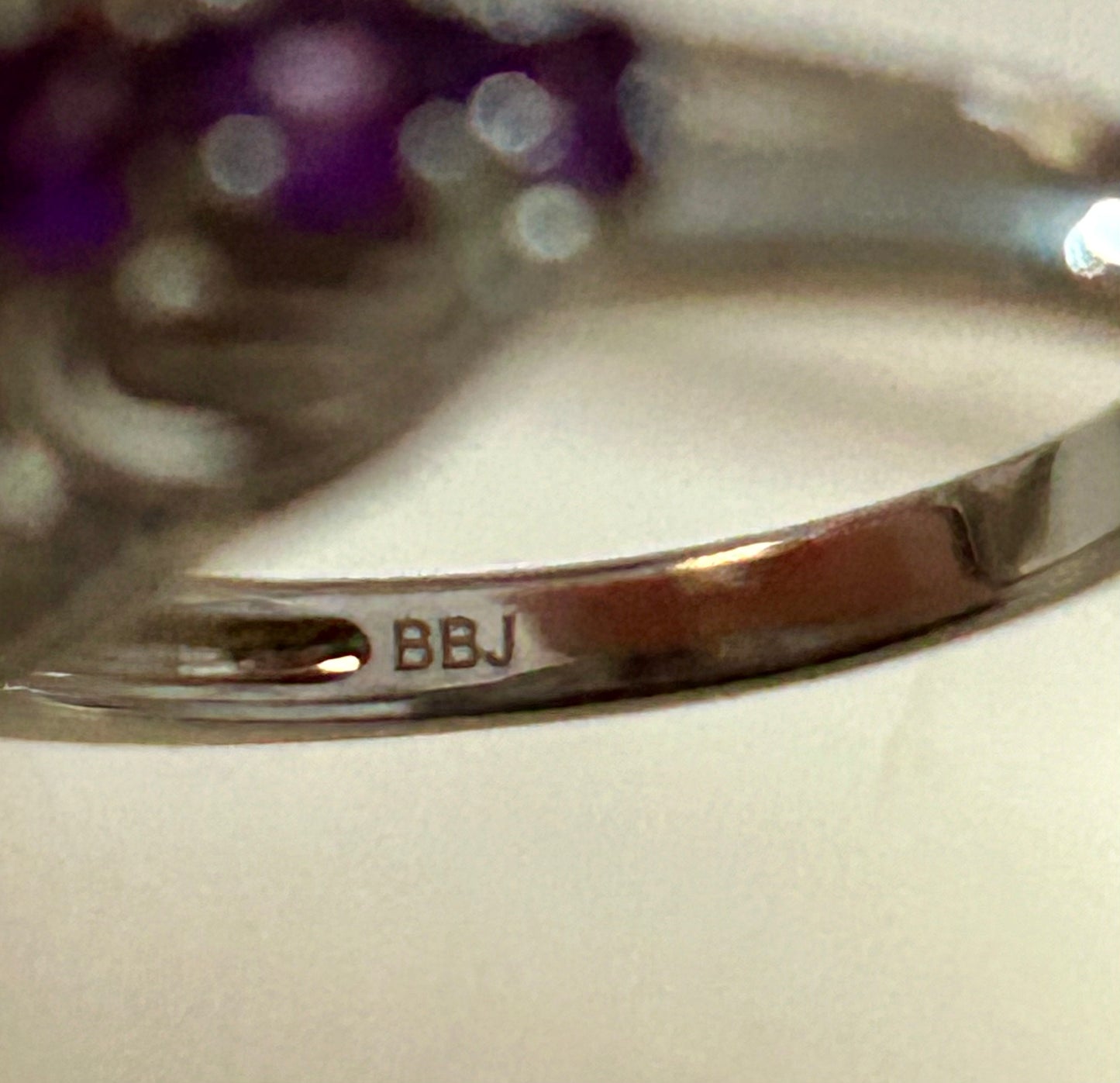 Mystic Topaz & Amethyst Sterling Silver Ring Size 10