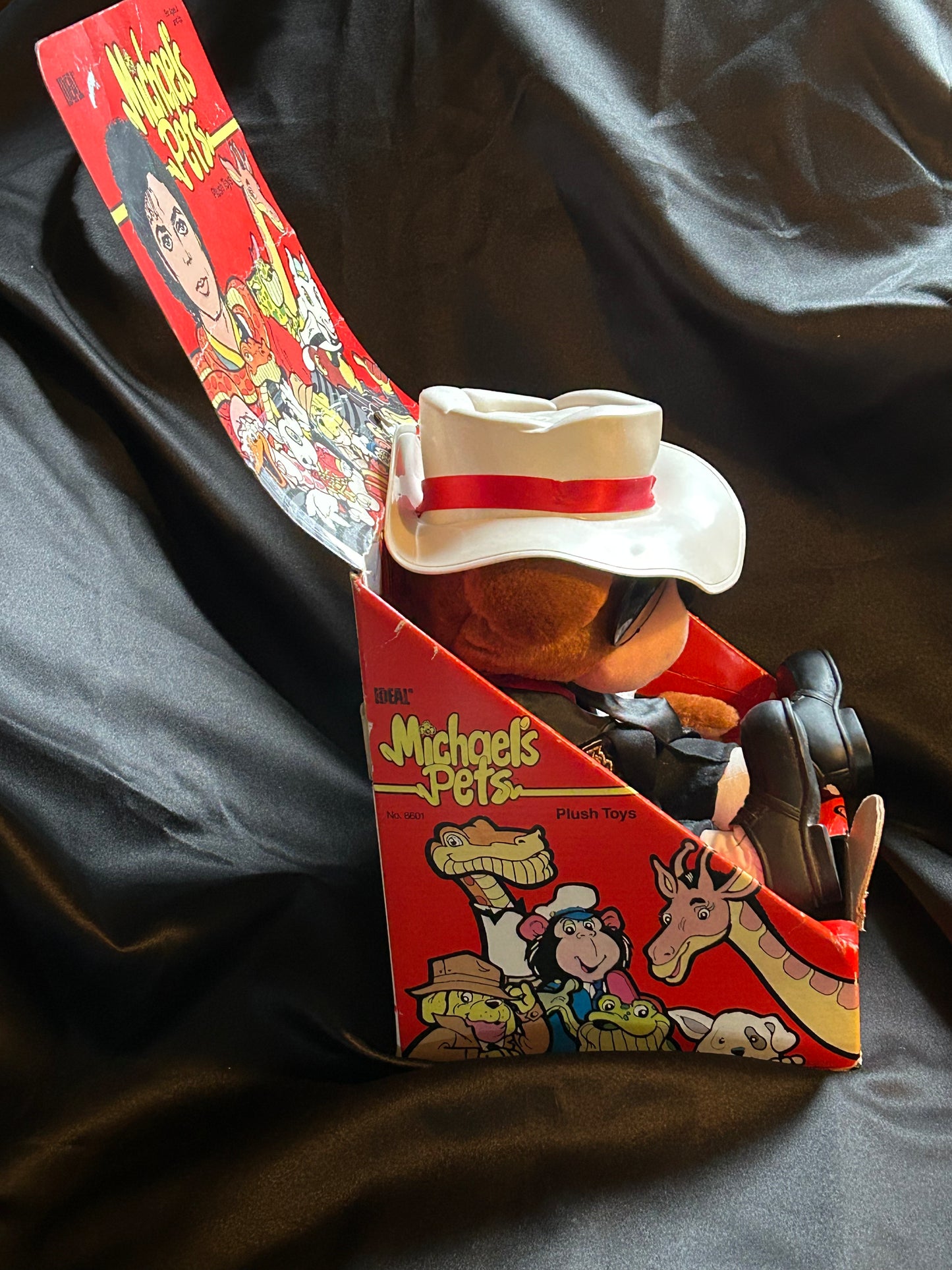 Vintage 1987 Ideal Michael’s Pets Cool Bear Plush Toy Michael Jackson No Tape