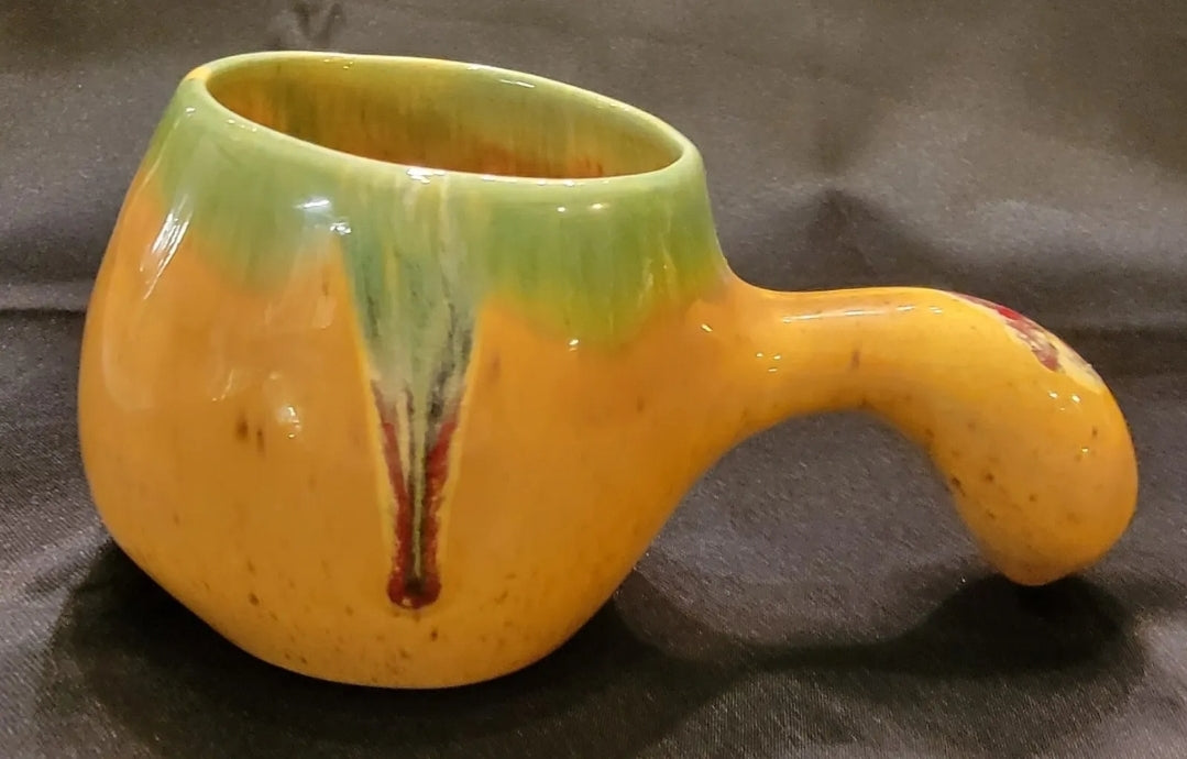 Vintage Set of 2 Popo Galsini Pasadena Gourdware Tiki Gourd Mug