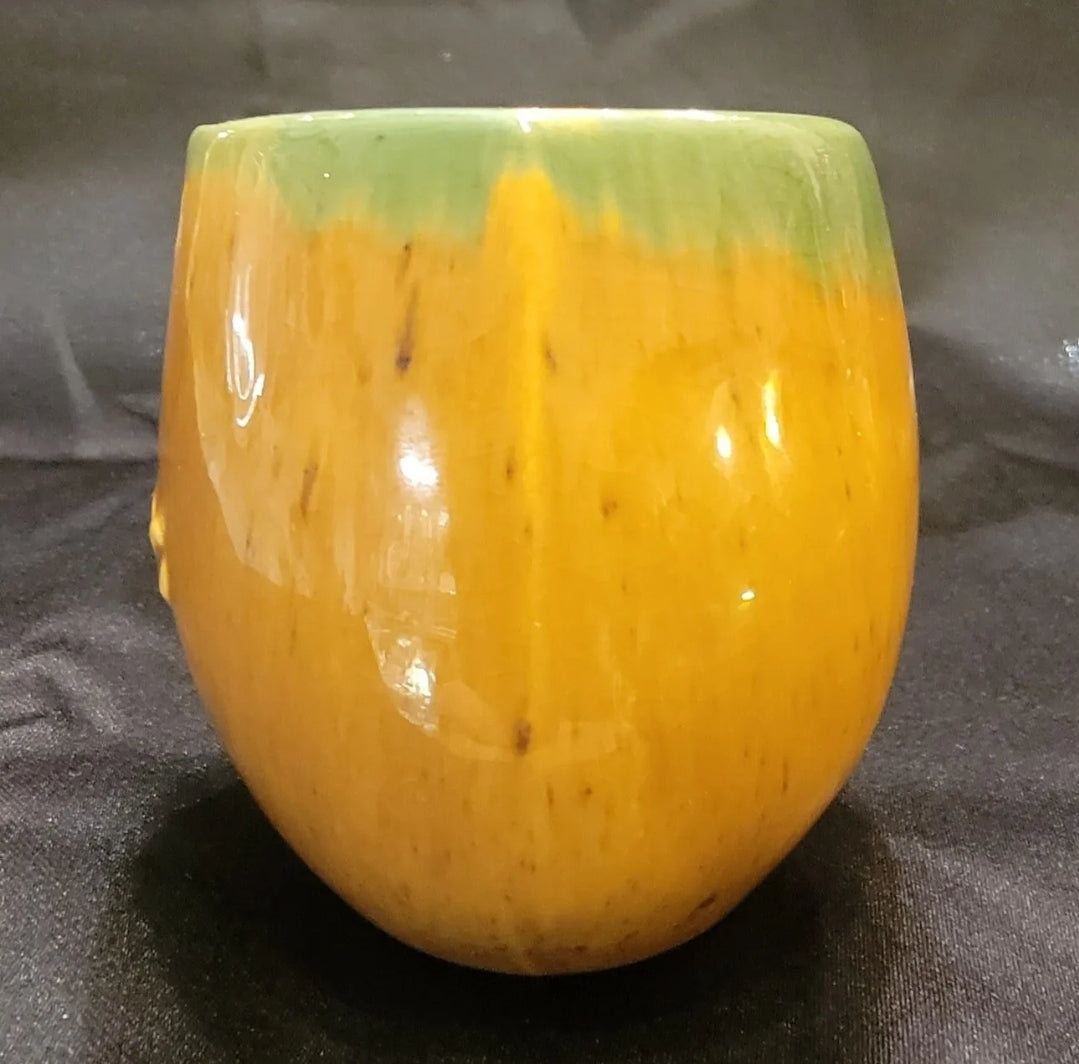 Vintage Set of 2 Popo Galsini Pasadena Gourdware Tiki Gourd Mug