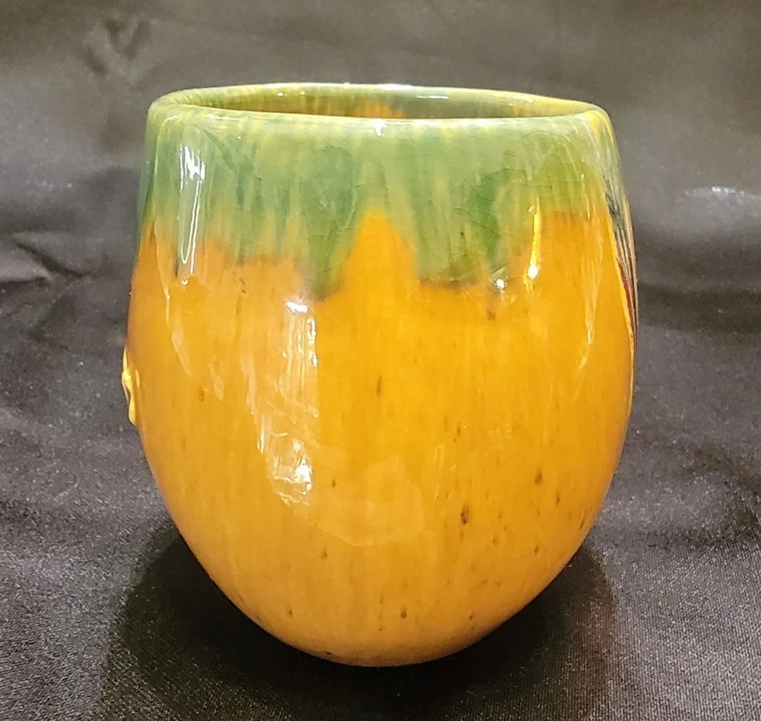 Vintage Set of 2 Popo Galsini Pasadena Gourdware Tiki Gourd Mug