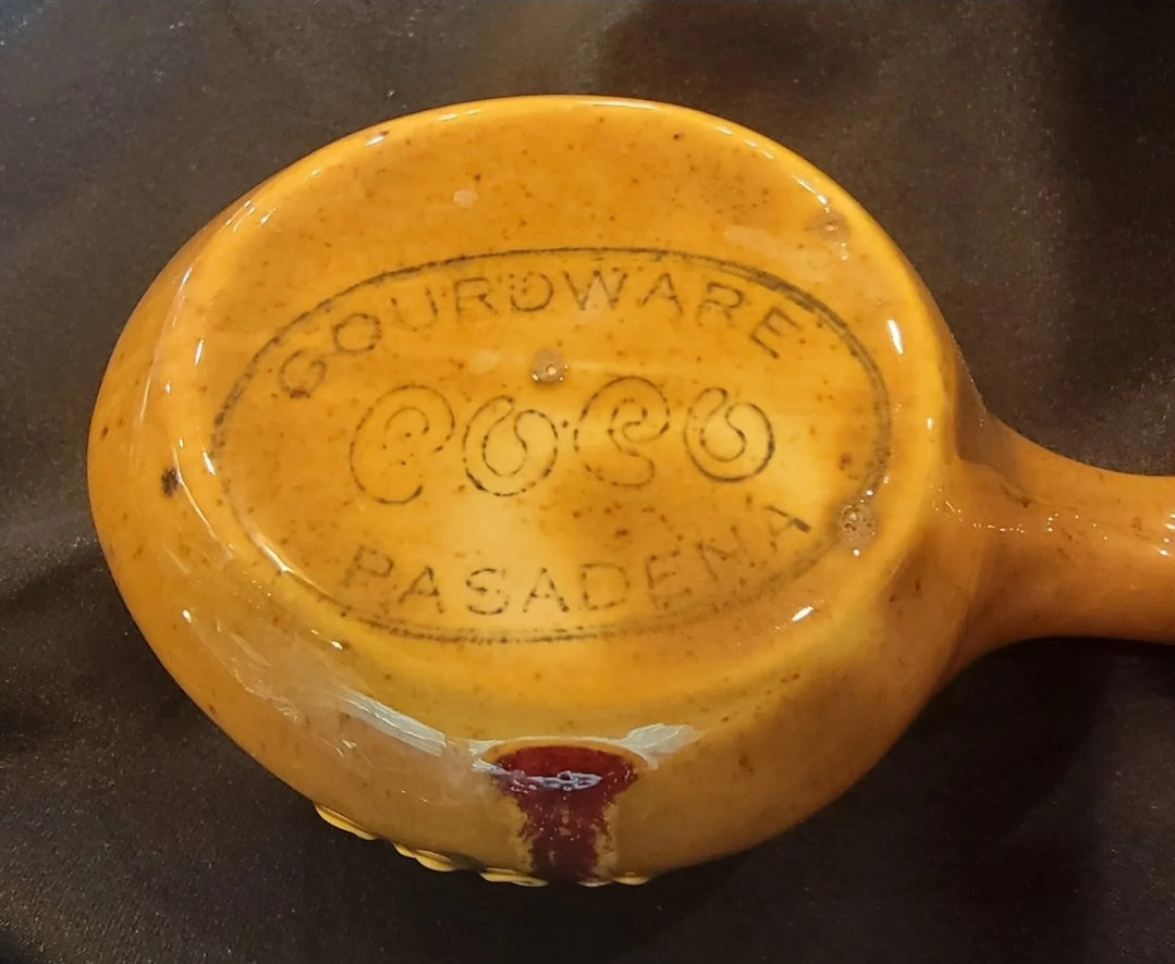 Vintage Set of 2 Popo Galsini Pasadena Gourdware Tiki Gourd Mug