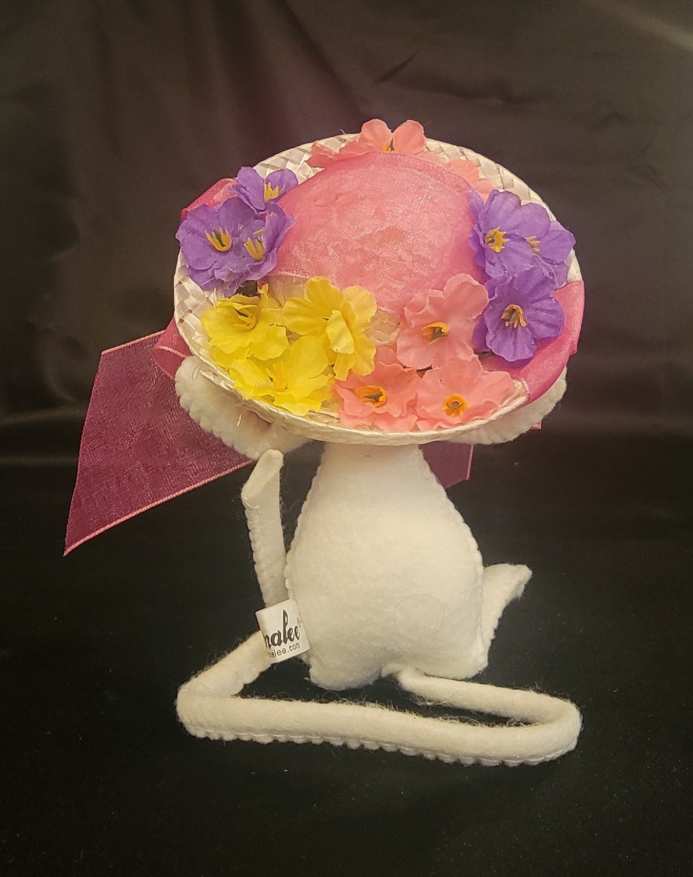 2014 Annalee Floral Bonnet Mouse Plush Doll