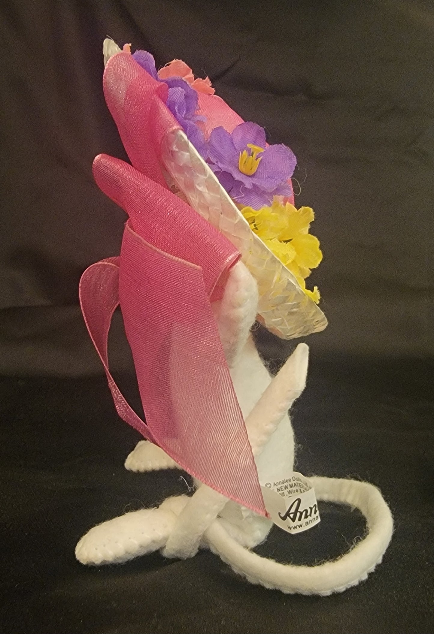 2014 Annalee Floral Bonnet Mouse Plush Doll