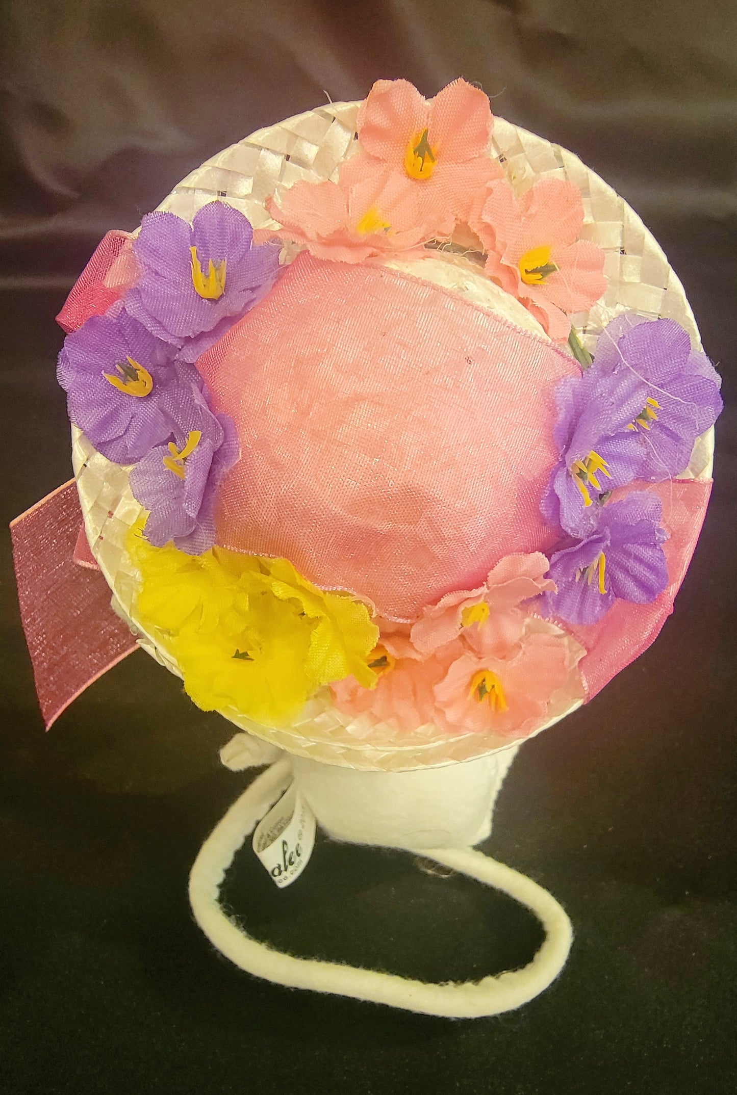 2014 Annalee Floral Bonnet Mouse Plush Doll