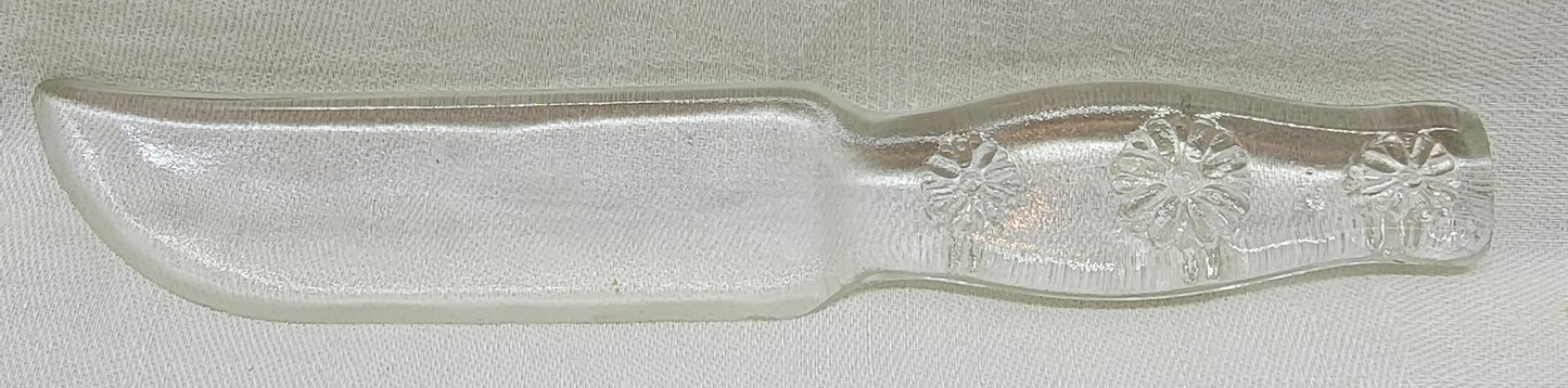 Vintage Glass Cake Knife