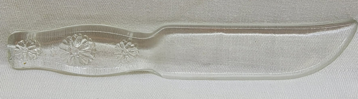 Vintage Glass Cake Knife