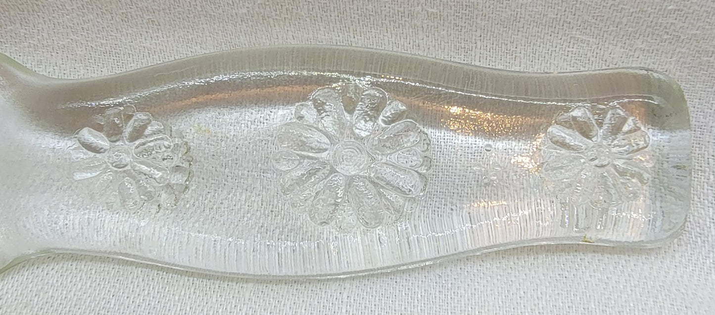 Vintage Glass Cake Knife