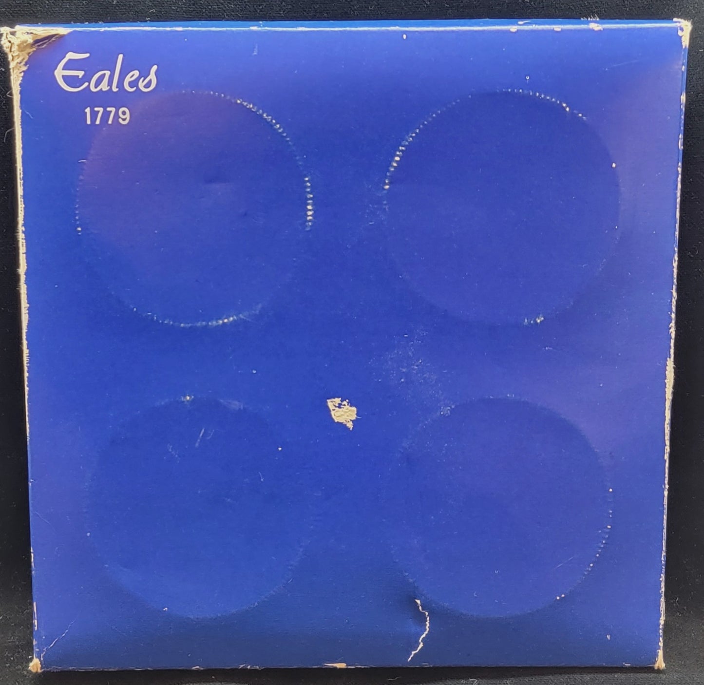 Set Of 4 Vintage Leonard Eales 1779 Crystal & Silver Coaster Ashtray