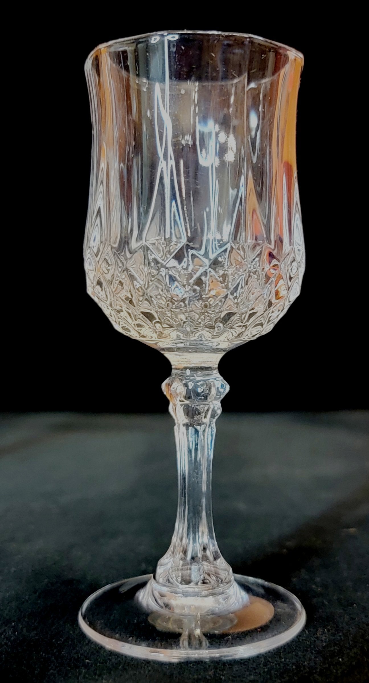 Cristal D'arques 6 Longchamp 6 cl Crystal Cordial Sherry Glasses