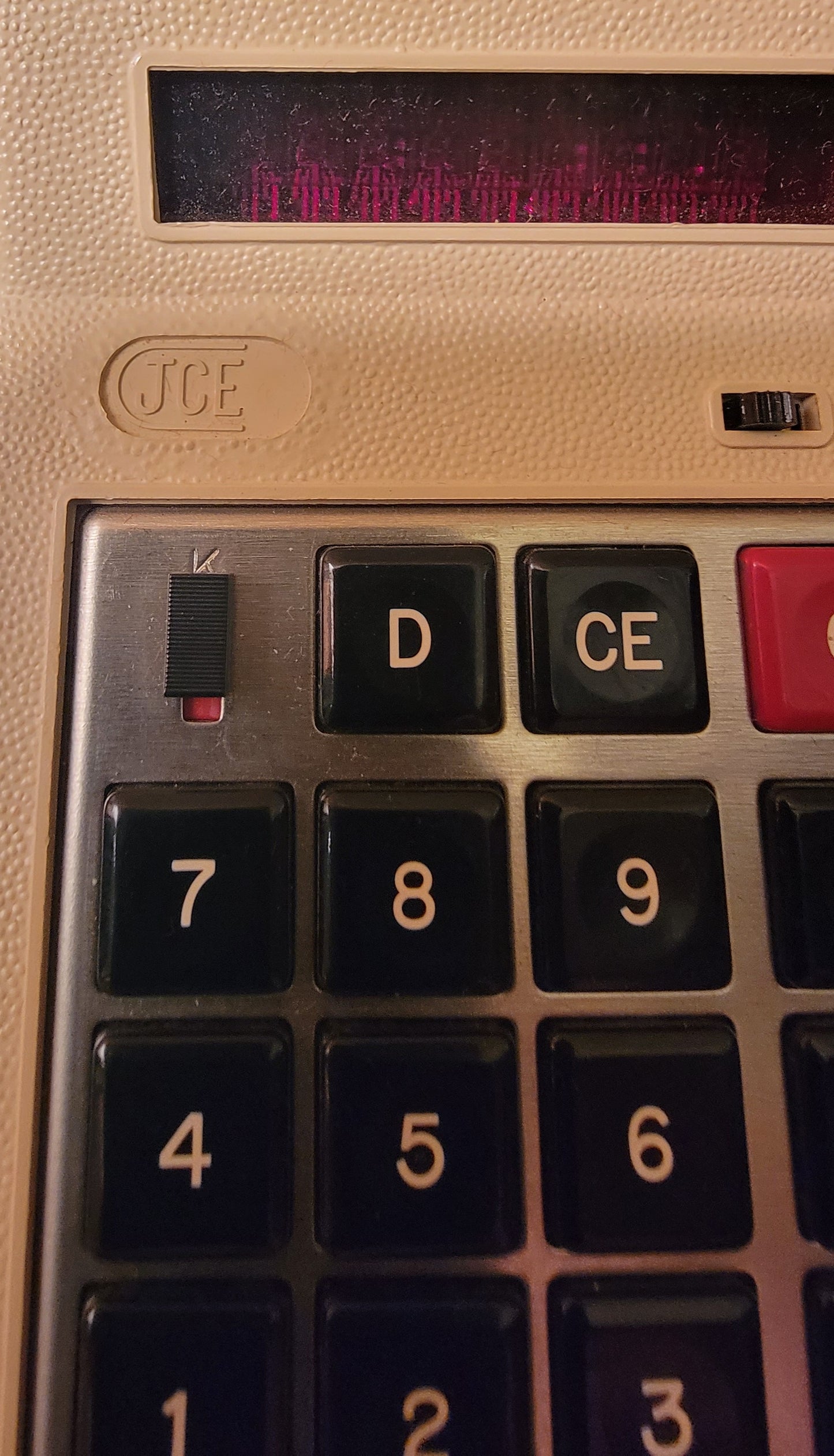 Vintage 1972 JCE Mark II Calculator