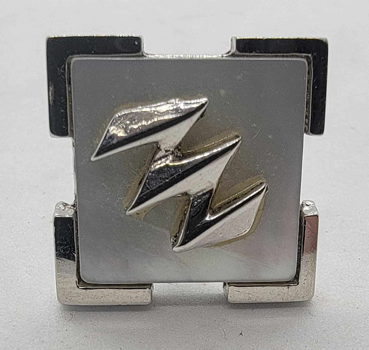 Silver Cufflinks And Tie Clip Set