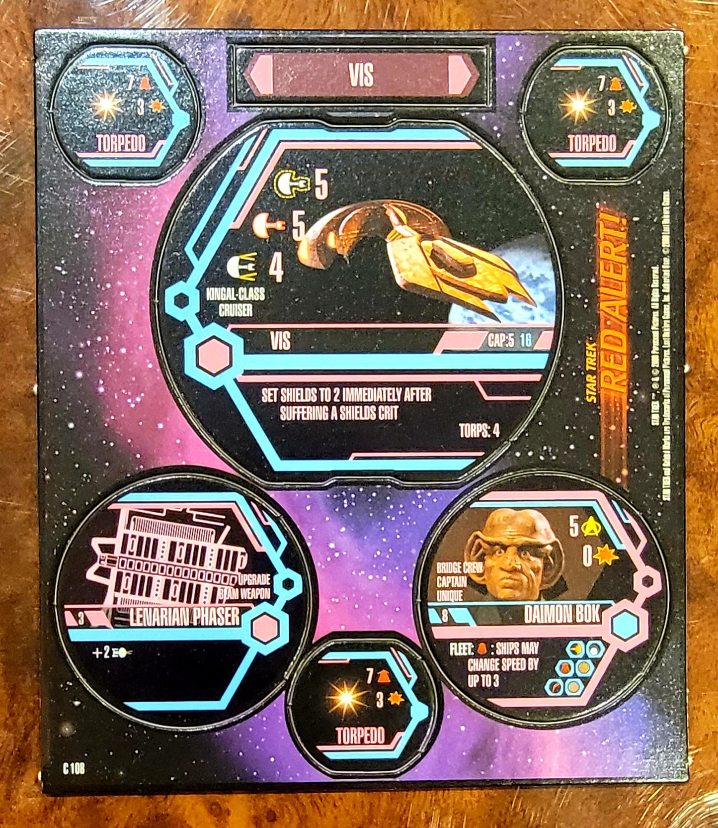 Star Trek Red Alert! Customizable Disk Game Starter Box