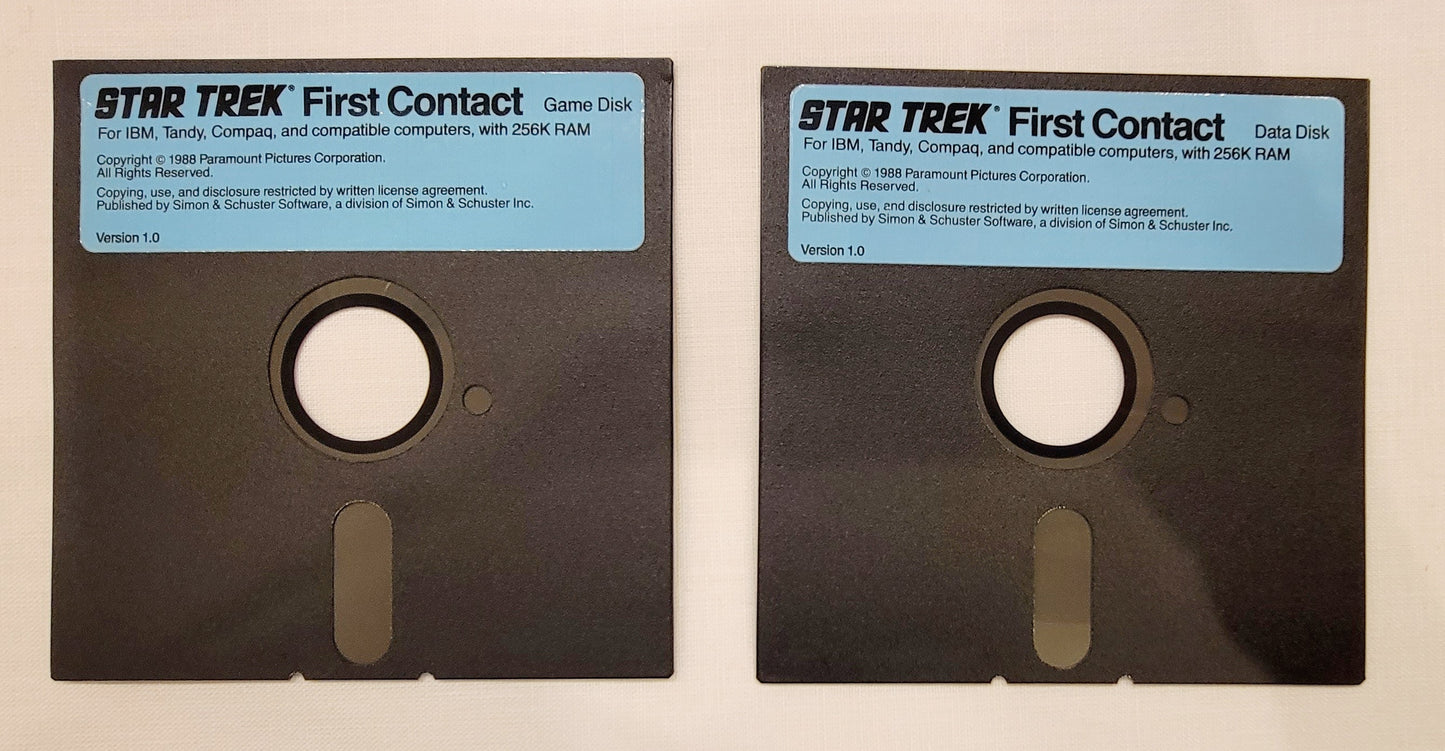 1988 IBM Star Trek First Contact Interactive Computer Game