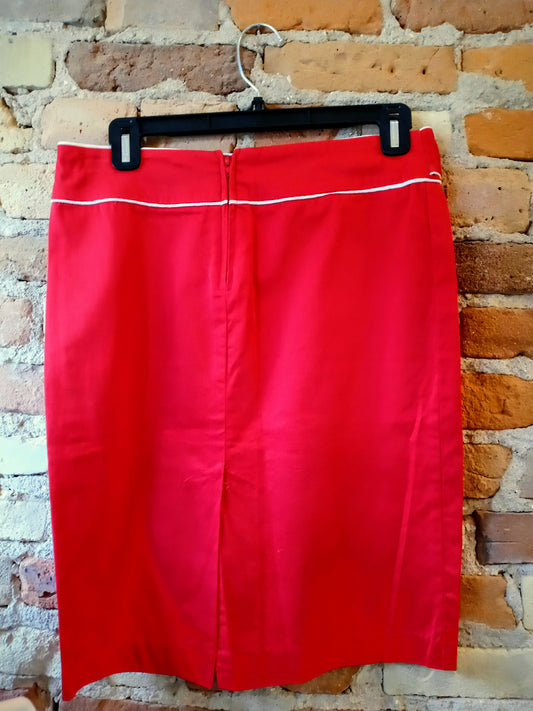 1980's Charlotte Russe Red Skirt
