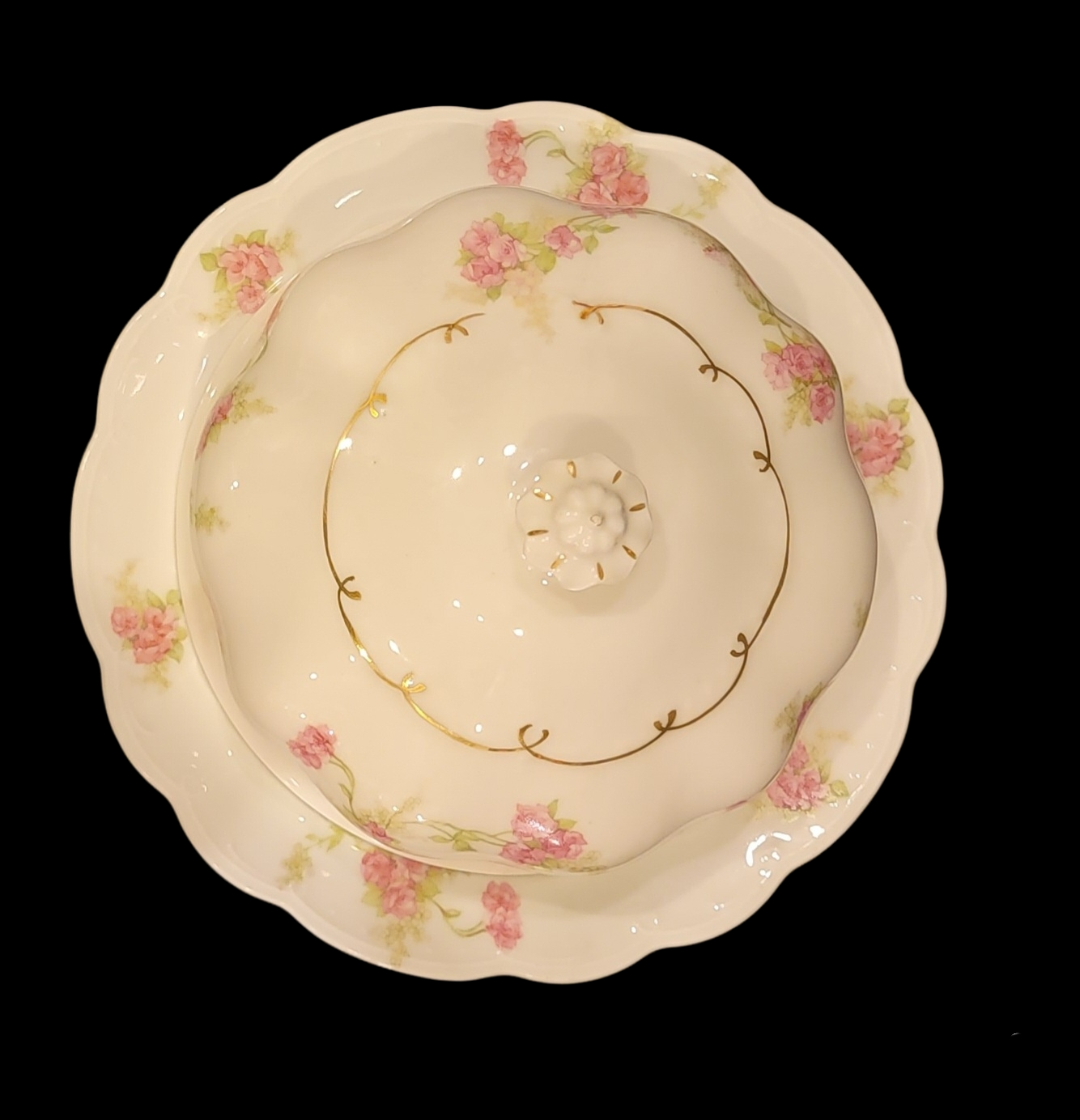 Antique Habsburg Covered Butter Dish