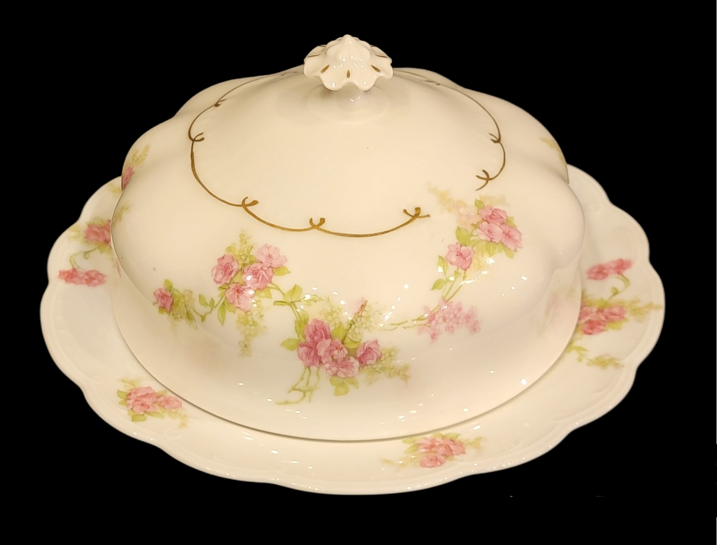 Antique Habsburg Covered Butter Dish