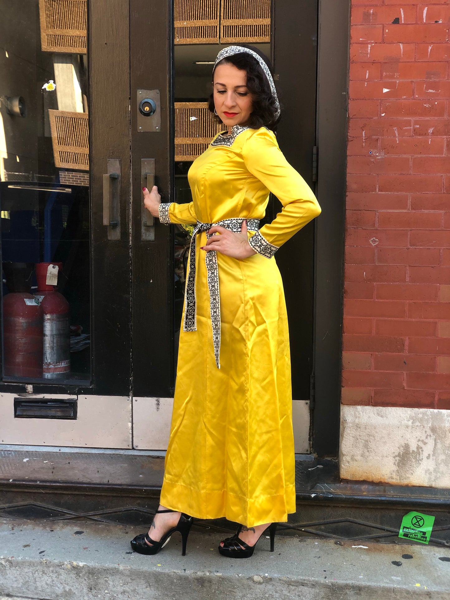 1960’s Handmade Saffron Sheath Dress