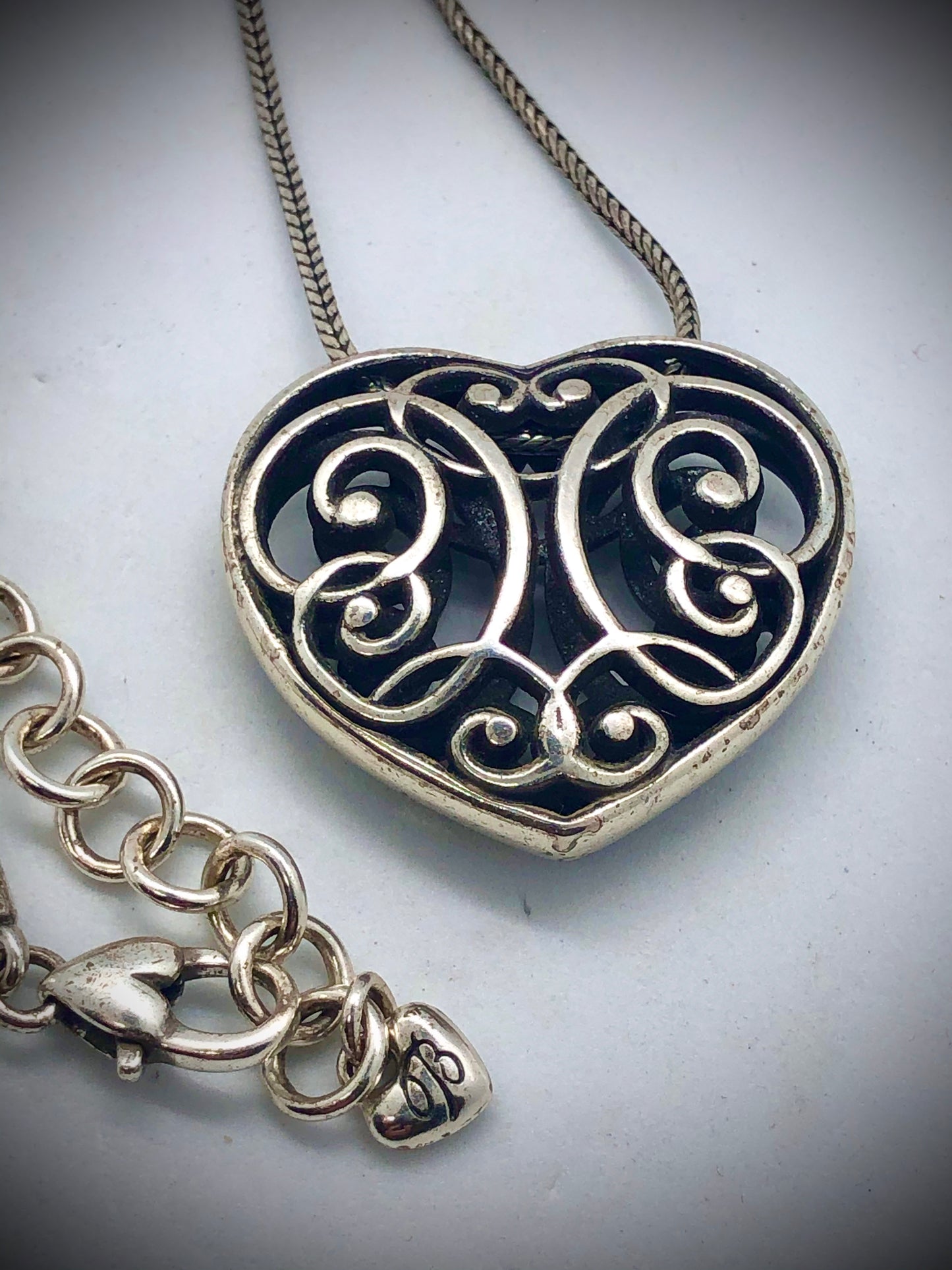 Brighton Silver Tone Heart Necklace