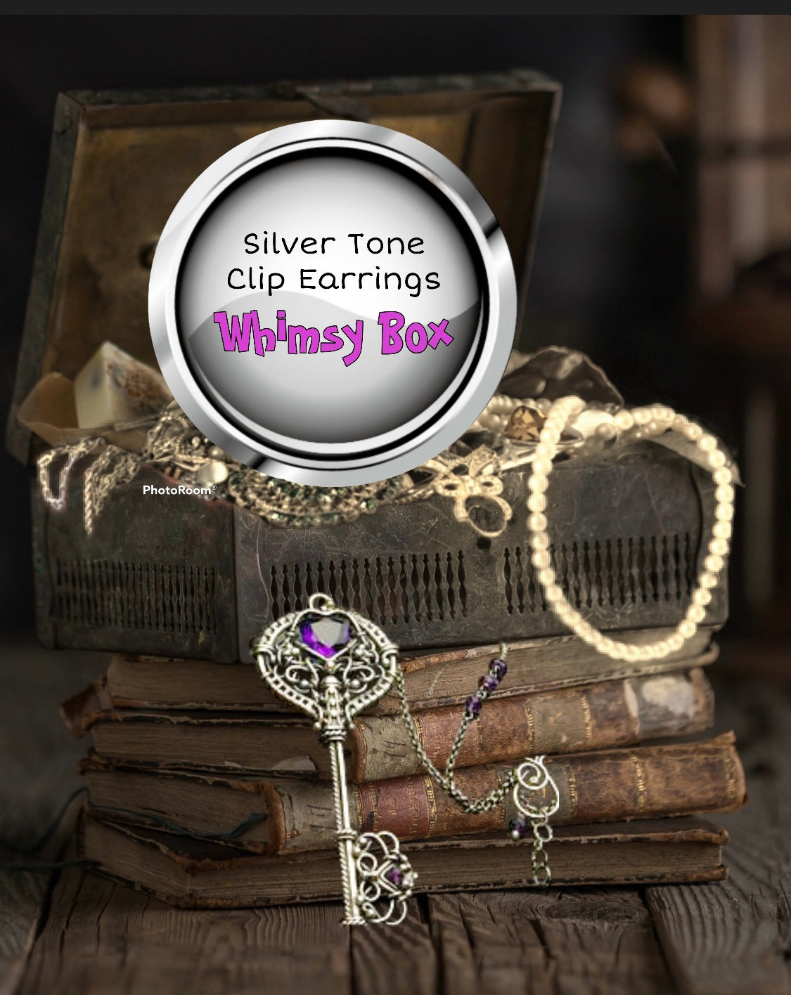 Silver Tone Accent Jewelry With Clip Earrings