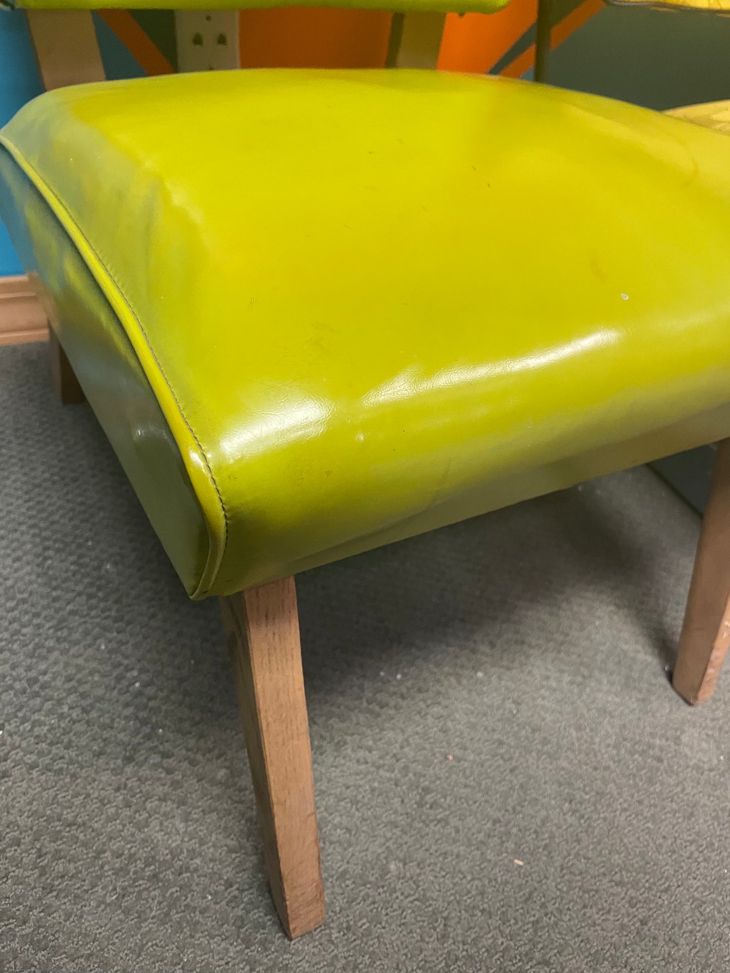 Mid Century Green Modern Chair