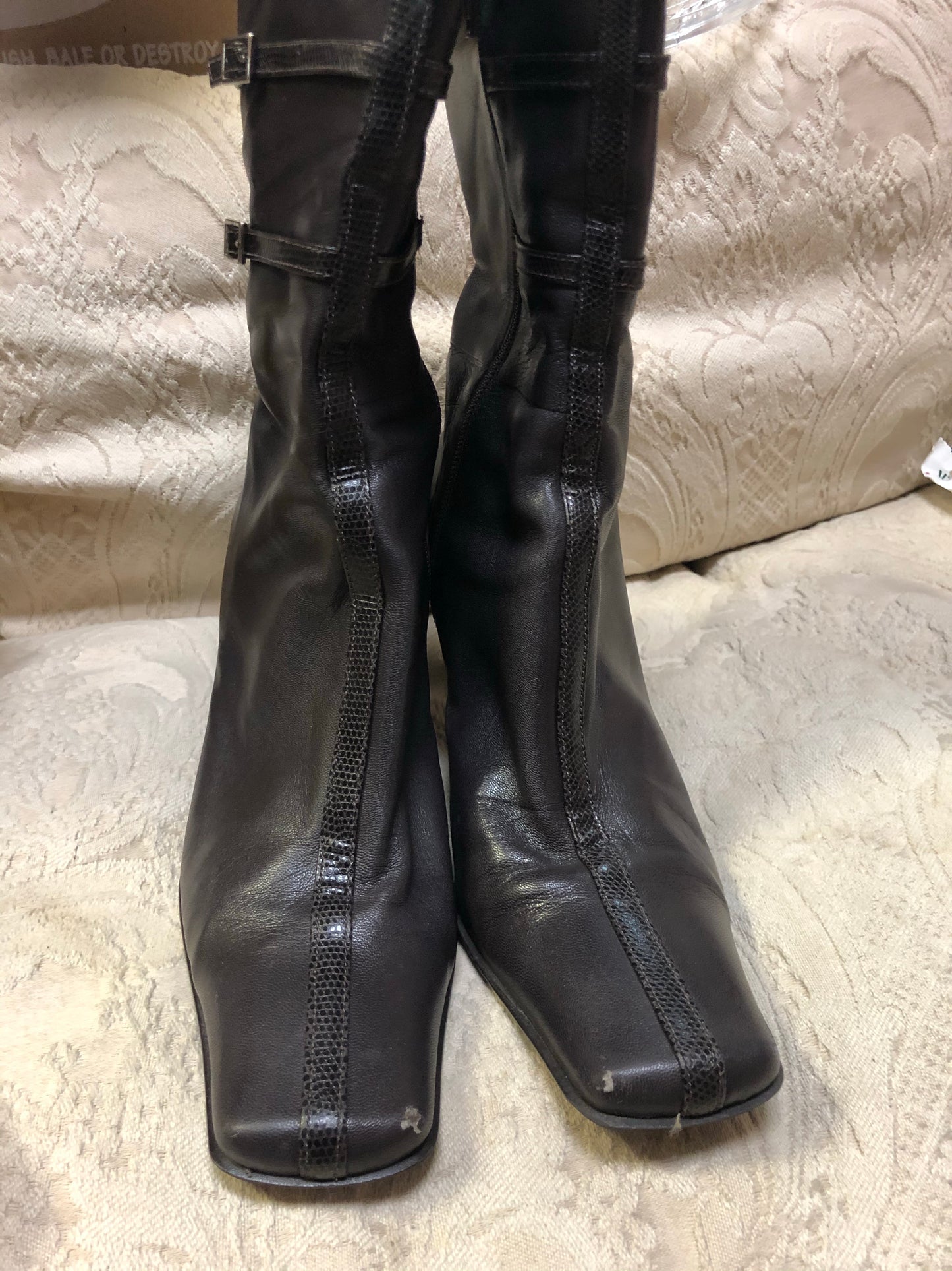 Nine West Brown Leather Boots