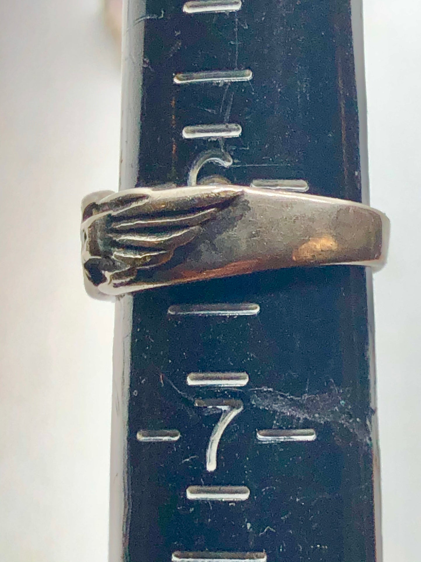 Vintage Sterling Silver Harley Davidson Motorcycle Wings Ring