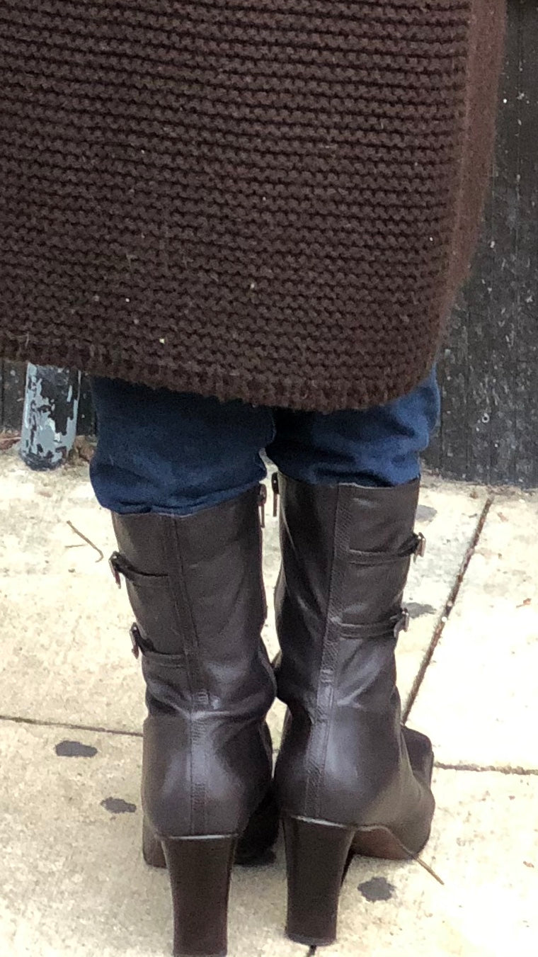 Nine West Brown Leather Boots