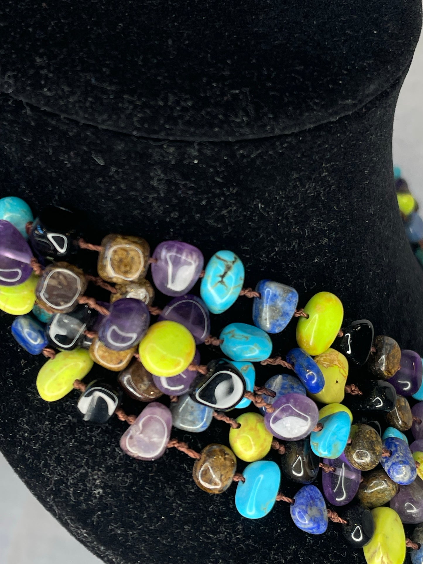 Gemstone Multi-layered Necklace