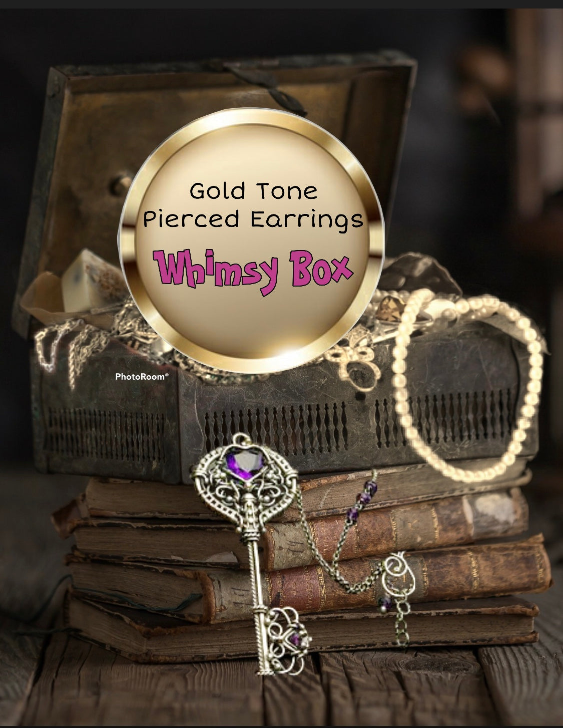 Gold Tone Accent Jewelry With Pierced Earrings