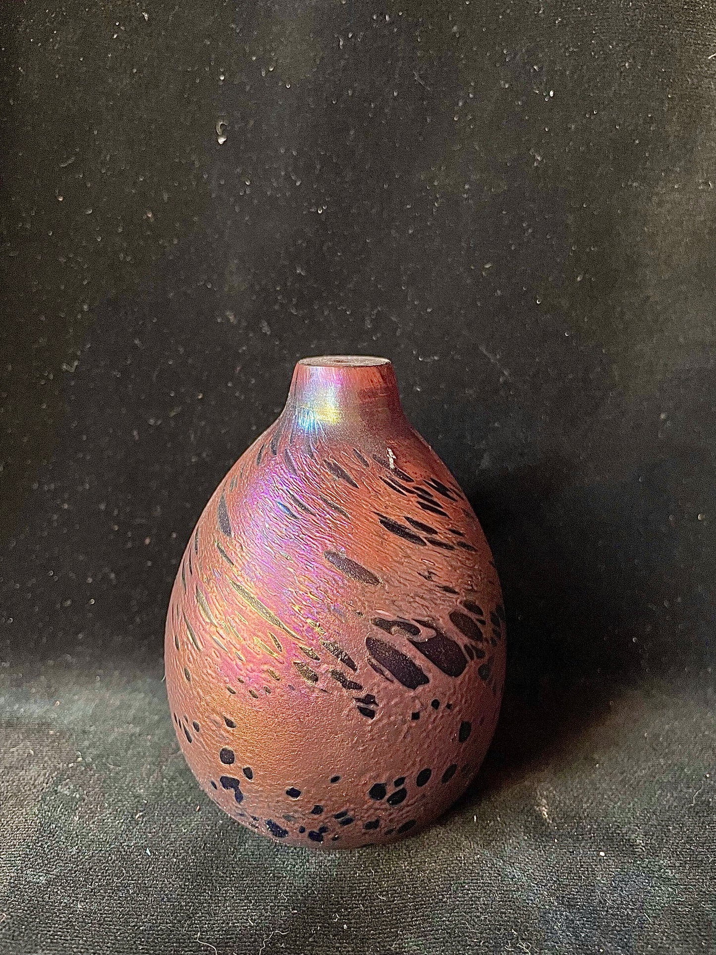 Vintage Brent Cox Aurene Art Glass Vase