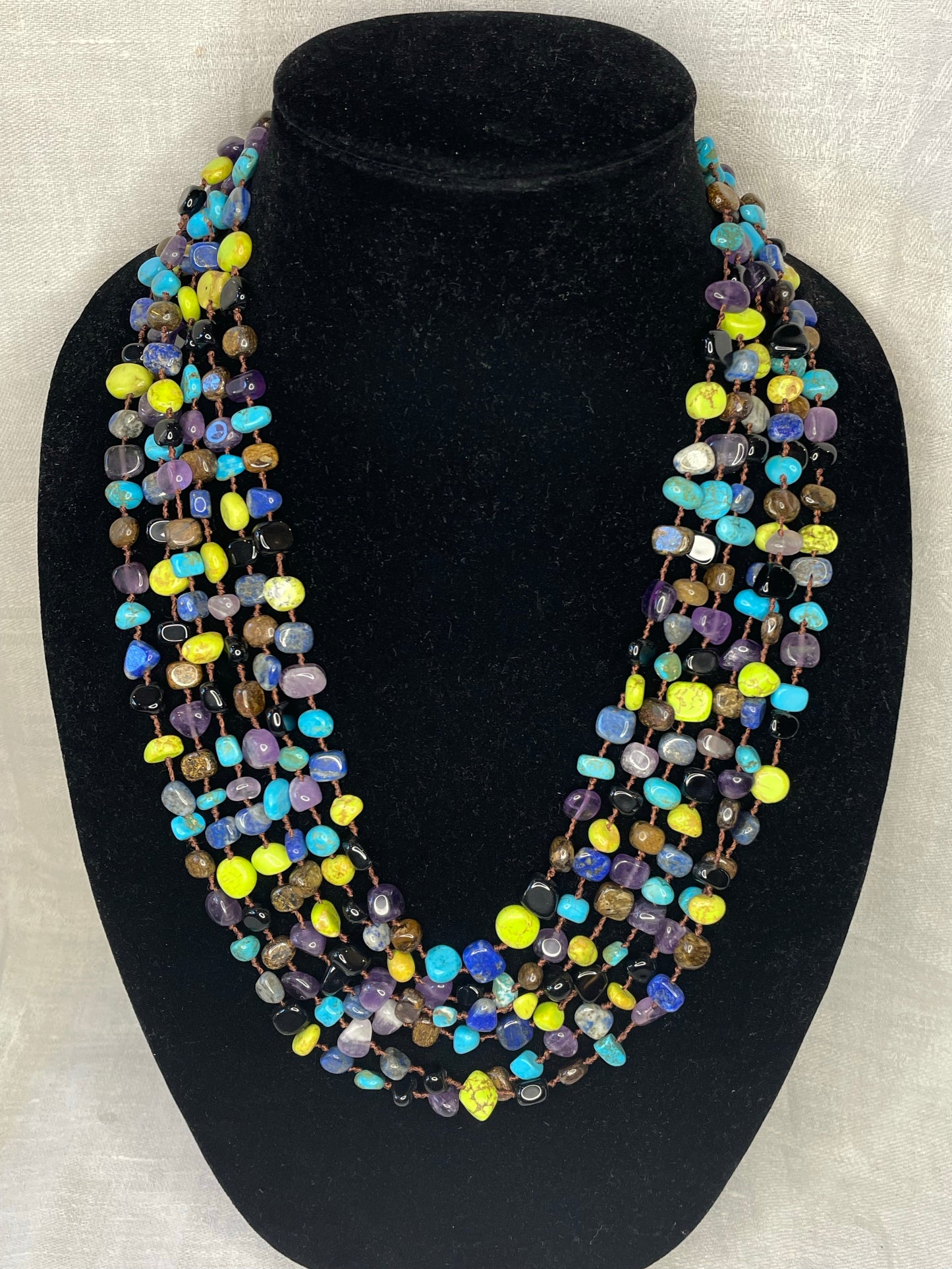 Gemstone Multi-layered Necklace