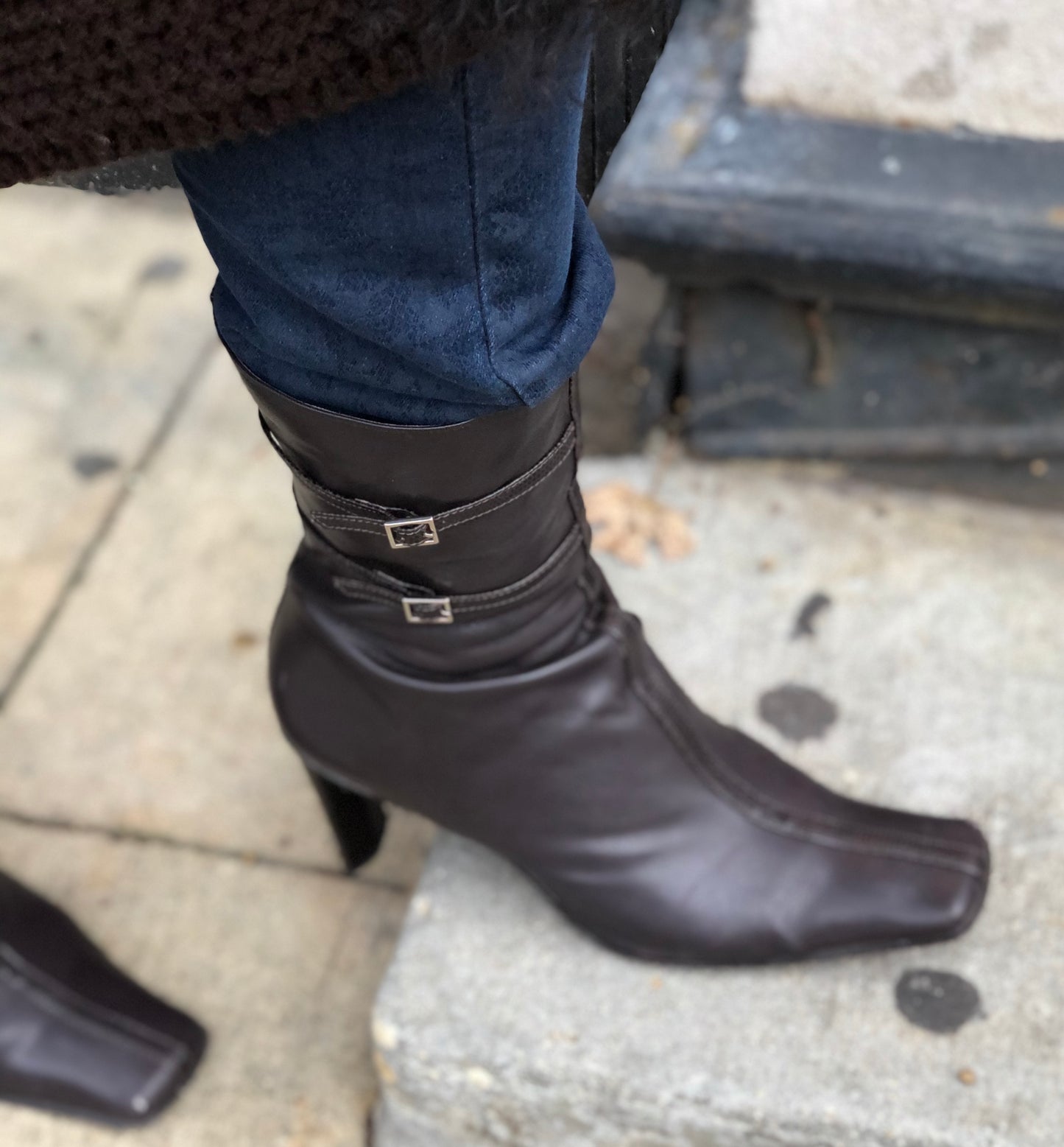Nine West Brown Leather Boots
