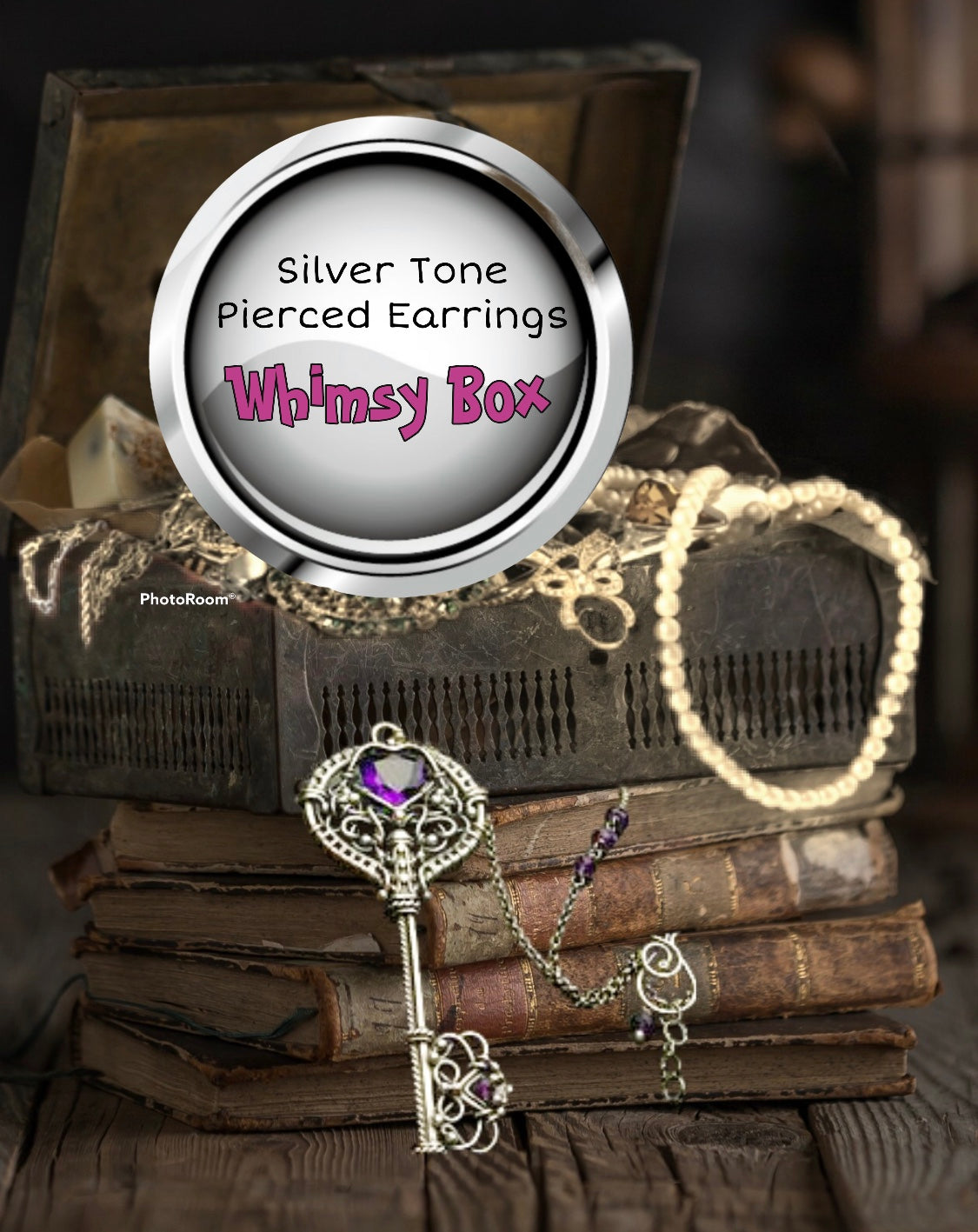 Silver Tone Accent Jewelry With Pierced Earrings