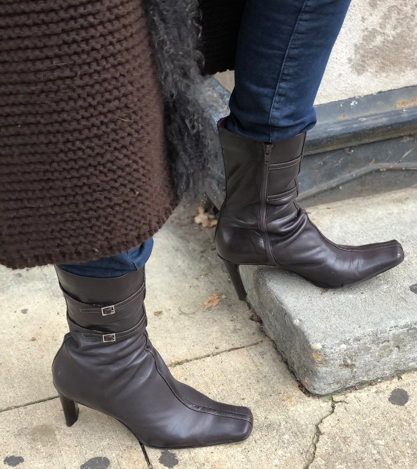 Nine West Brown Leather Boots