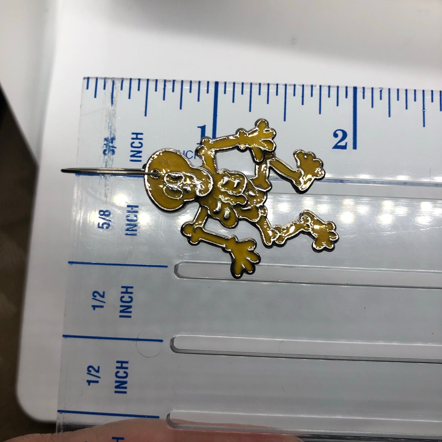 Vintage Cloisonné Enamel Articulated Skeleton Earrings