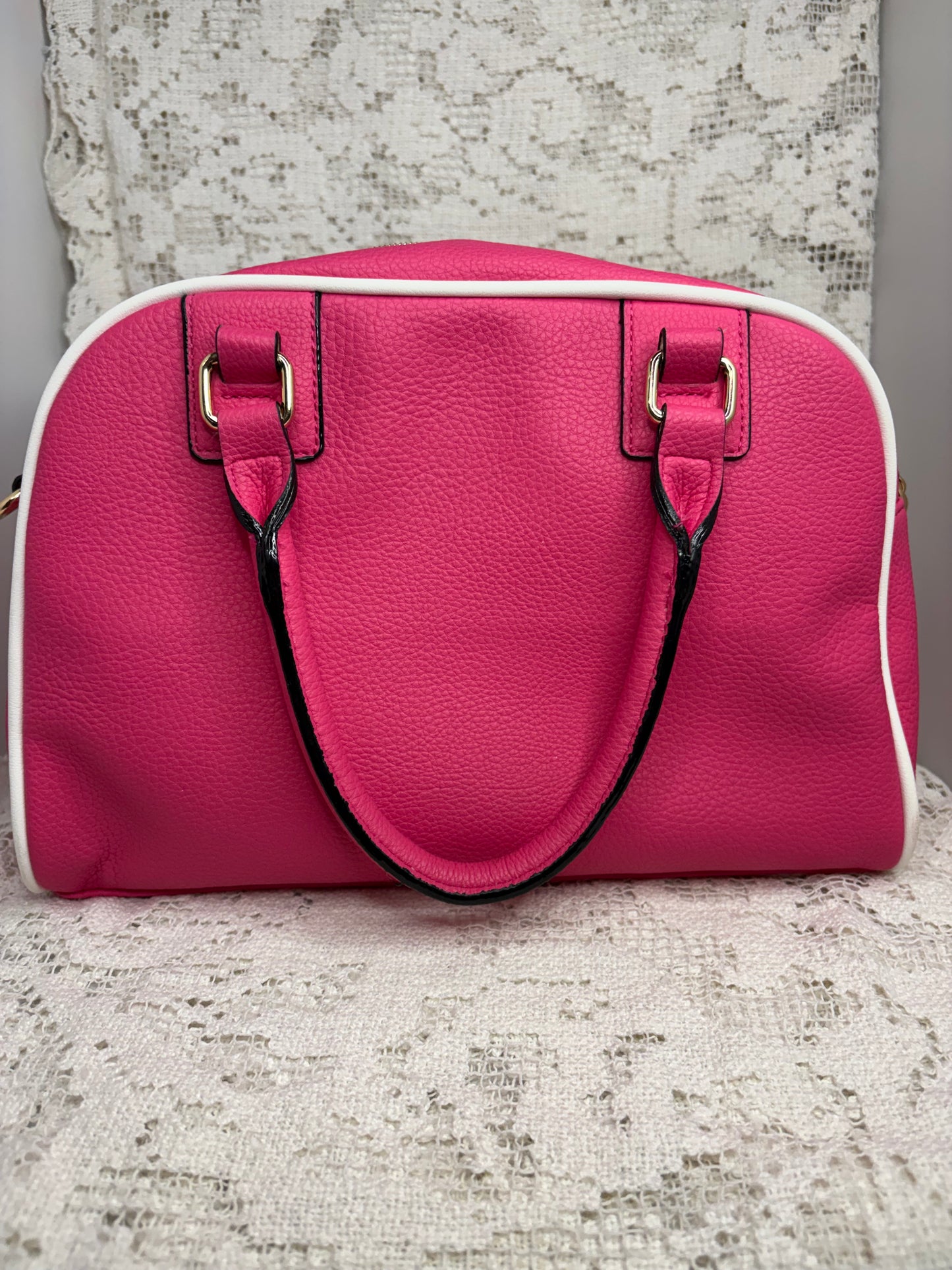 Juicy Couture Fashionista Bowler Pink Bag