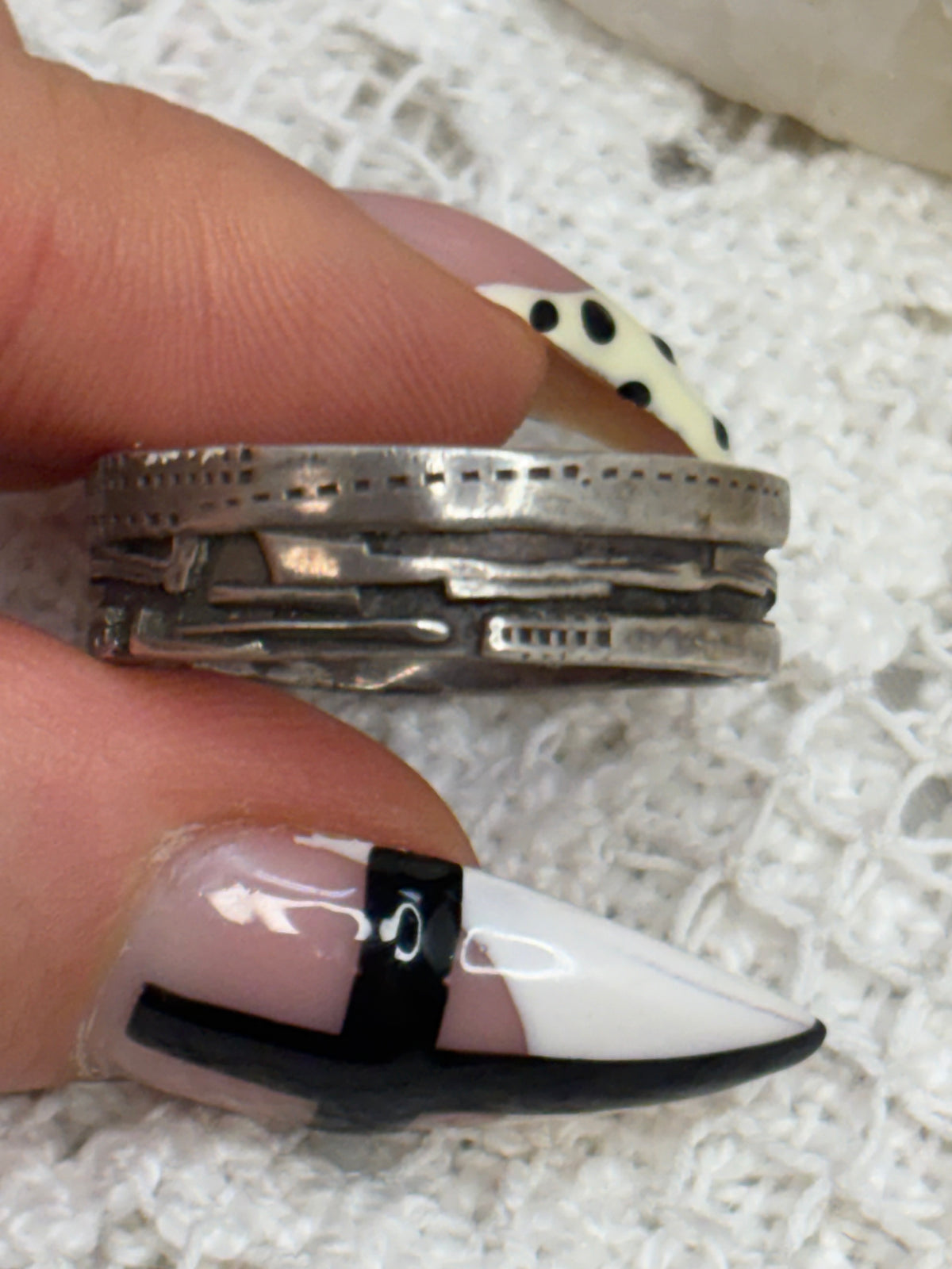 Vintage Signed Candy Sterling Men’s 14.5 sized ring