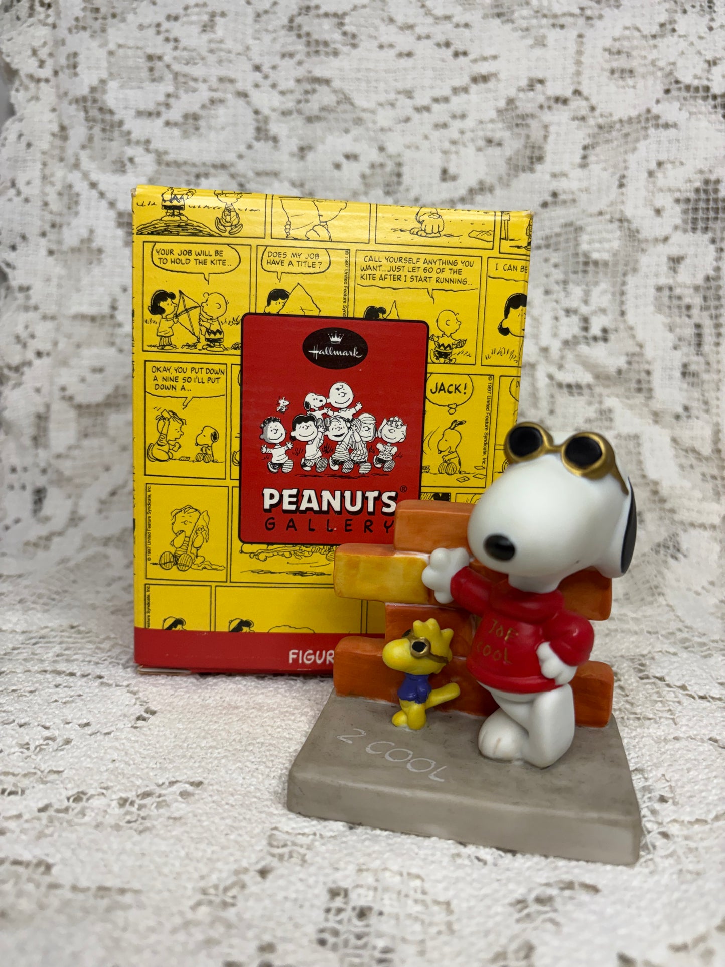 Hallmark Peanuts Gallery Snoopy Figurine “Joe Cool and Friend”