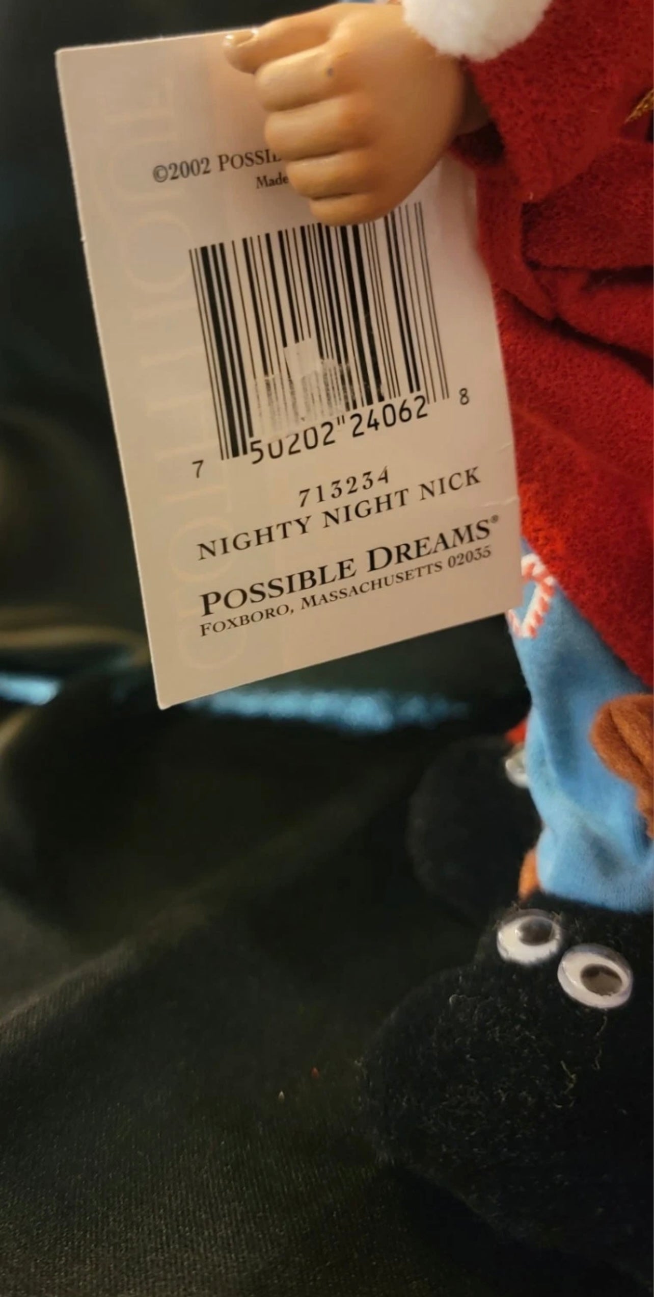 Vintage Possible Dreams Clothtique Nighty Night Nick Santa Claus Figurine