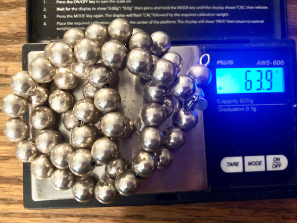 Tiffany HardWear Sterling Silver 10mm Ball Bead 24” Necklace