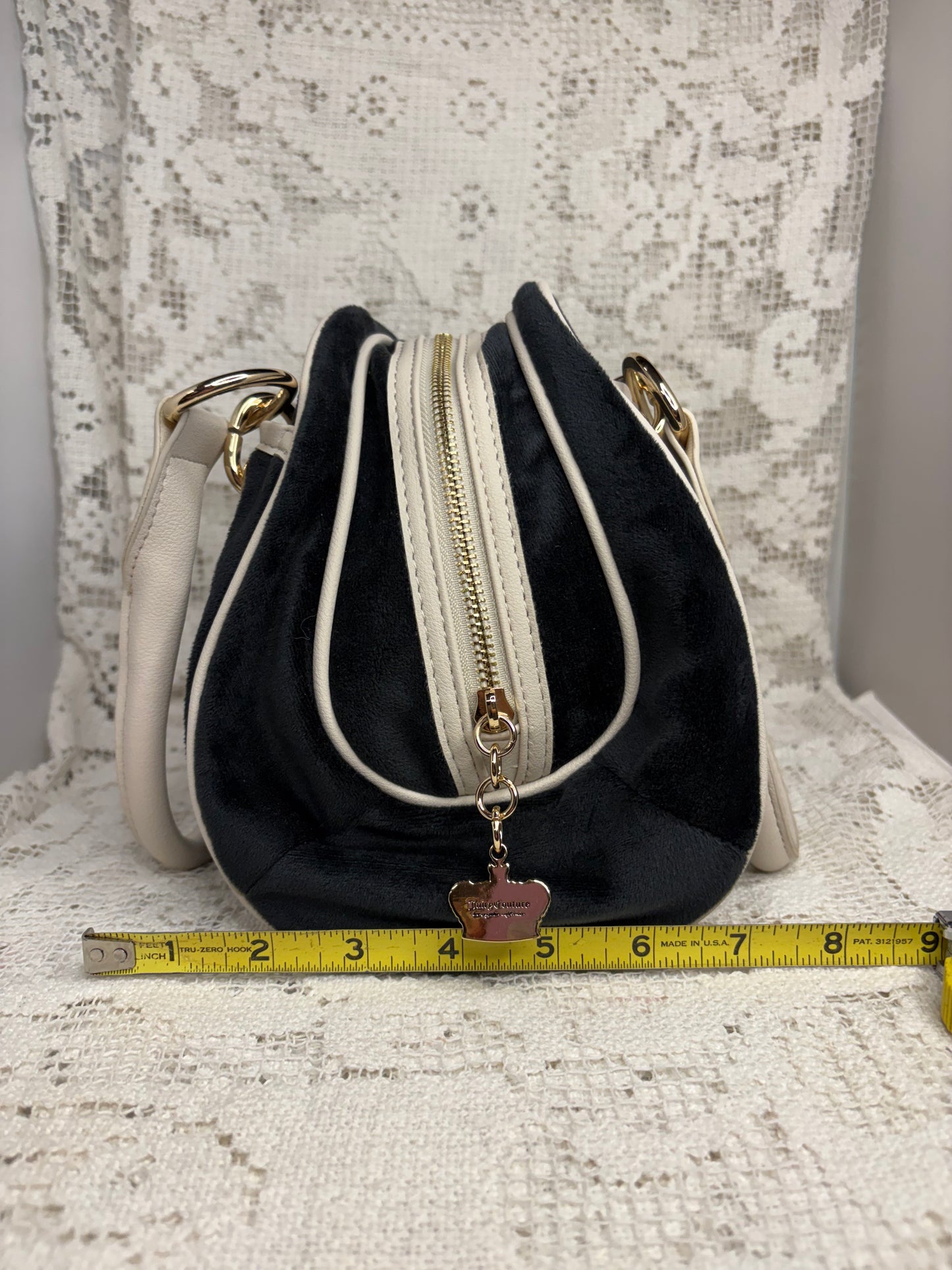 Juicy Couture Black Velour Purse
