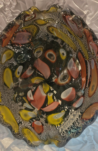 Vintage Murano Art Glass Tutti Frutti Bowl