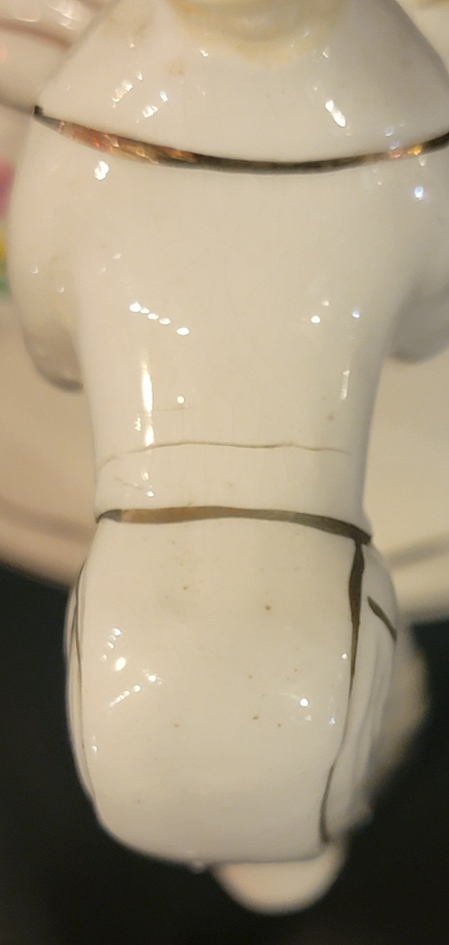 Vintage Betson Japan Victorian Lady And Butler Musical Teapot As Is